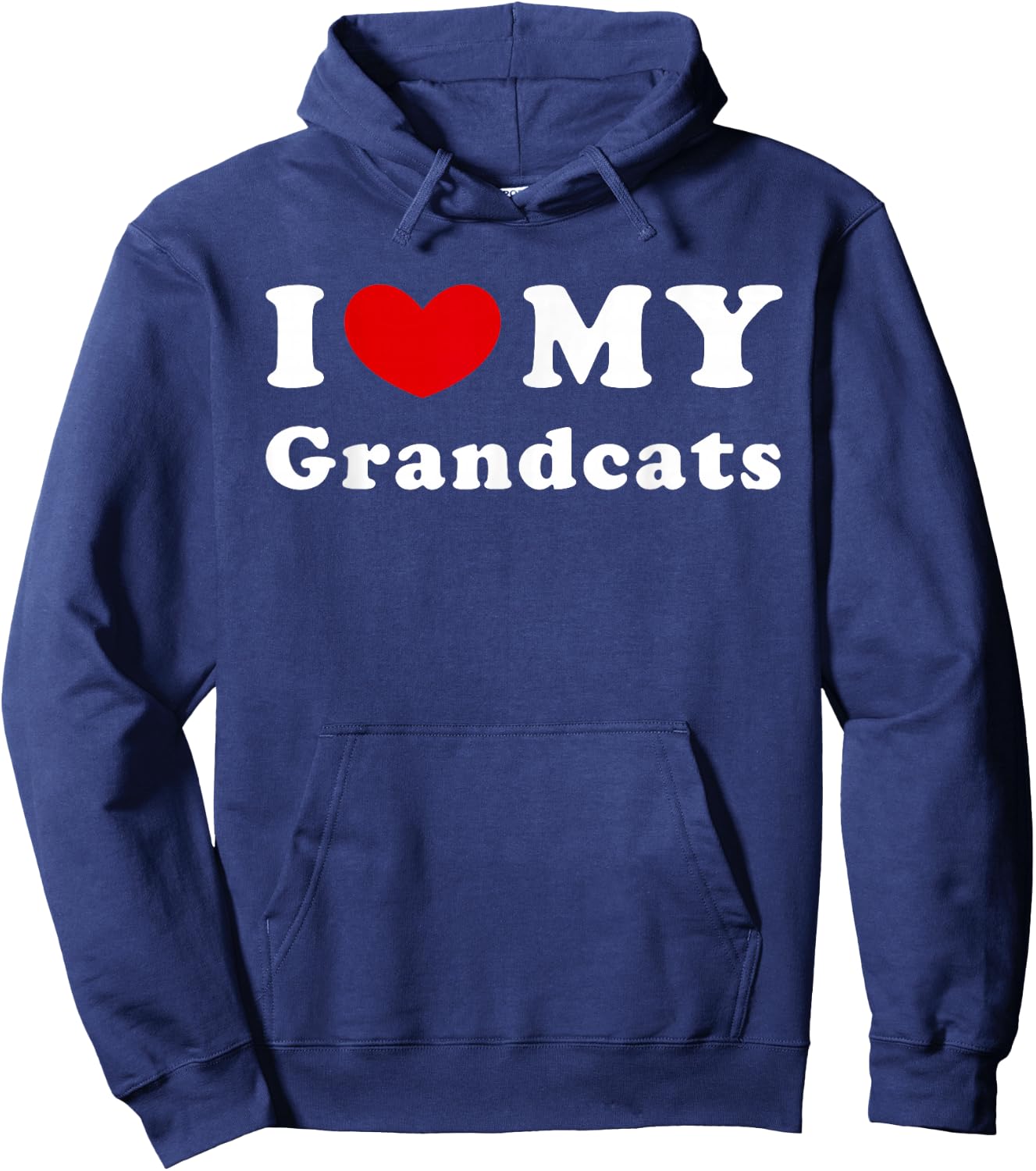 I Love My Grandcats Hoodie - Hoodie | Navy