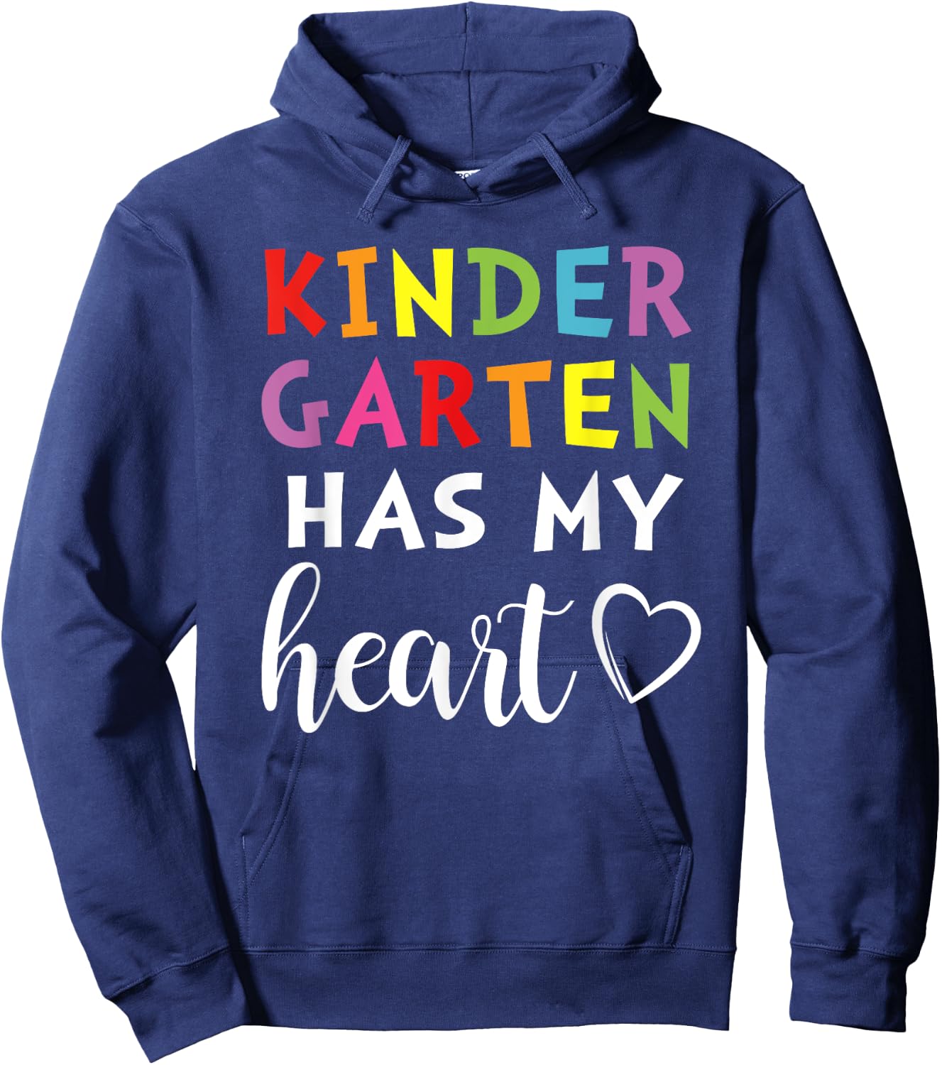 Kindergarten Has My Heart Hoodie - Hoodie | Navy