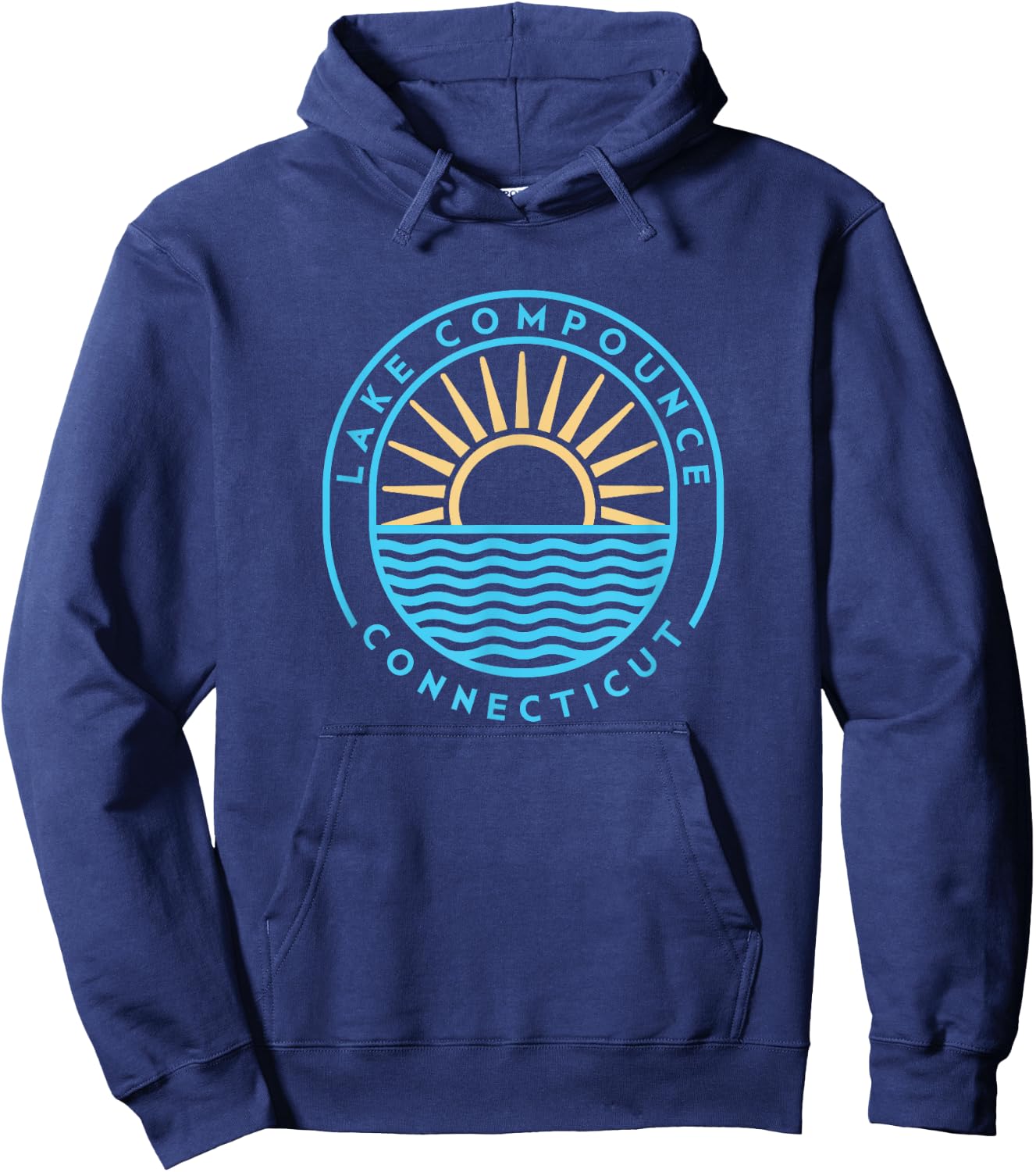 Lake Compounce Connecticut Outdoors Vintage Hoodie - Hoodie | Navy