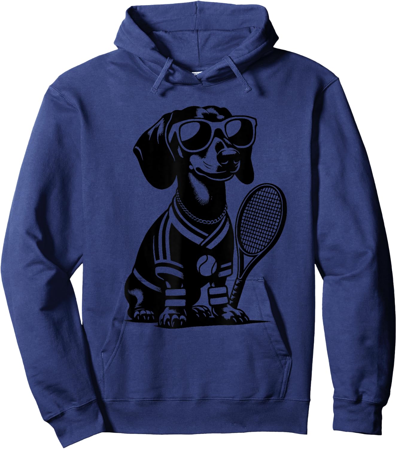 Dachshund Wiener Dog Owner Tennis Player Hoodie - Hoodie | Navy