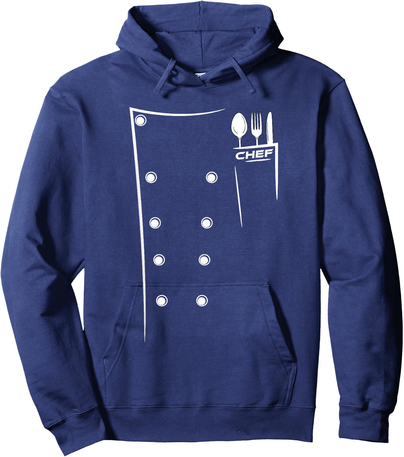 Kitchen Utensils Design Chef Culinary Outfit Hoodie - Hoodie | Navy