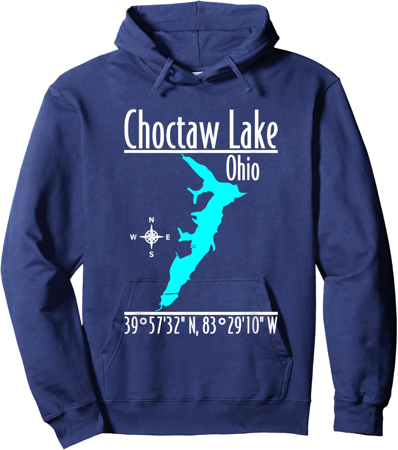 Modern Choctaw Lake - Ohio Hoodie - Hoodie | Navy