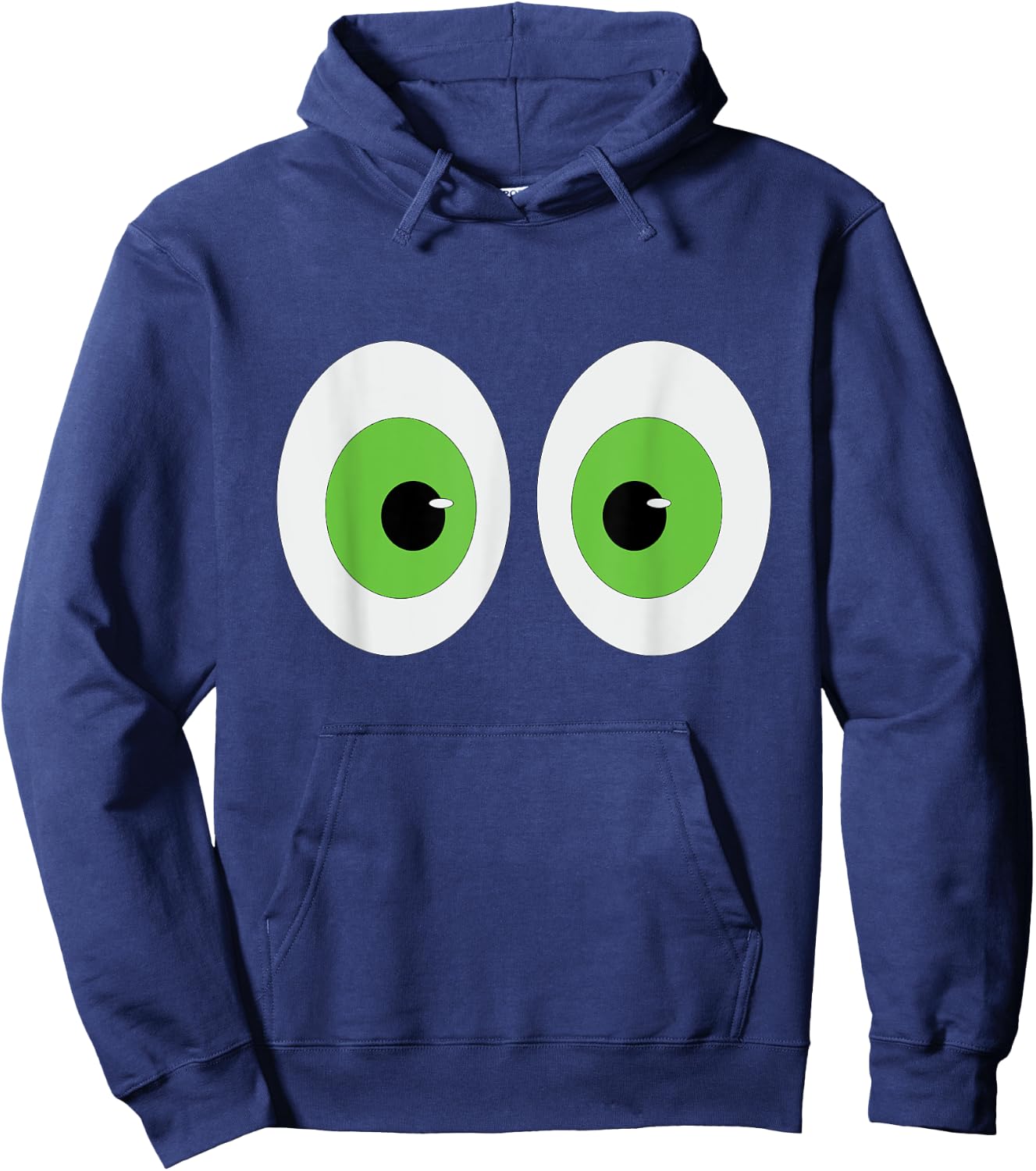 Two Big Green Eyeballs Hoodie - Hoodie | Navy