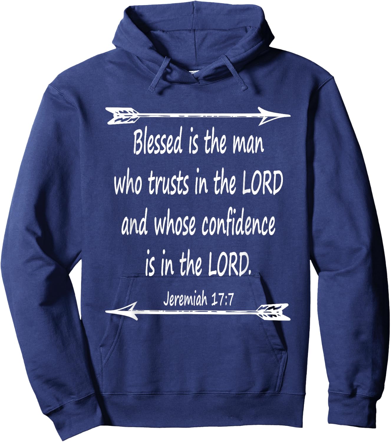 Fathers Day Bible Verse Christian Scripture Hoodie - Hoodie | Navy