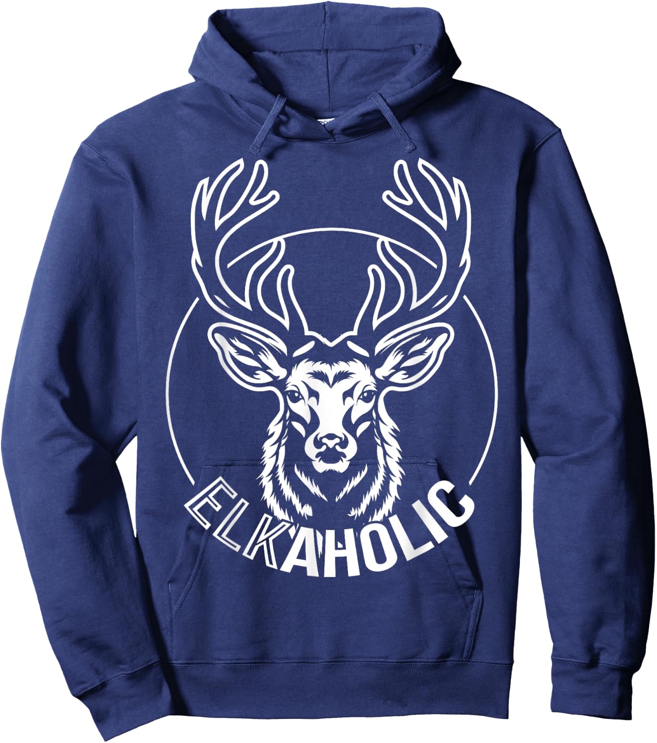 Party Elk and Deer - Elkaholic Hoodie - Hoodie | Navy