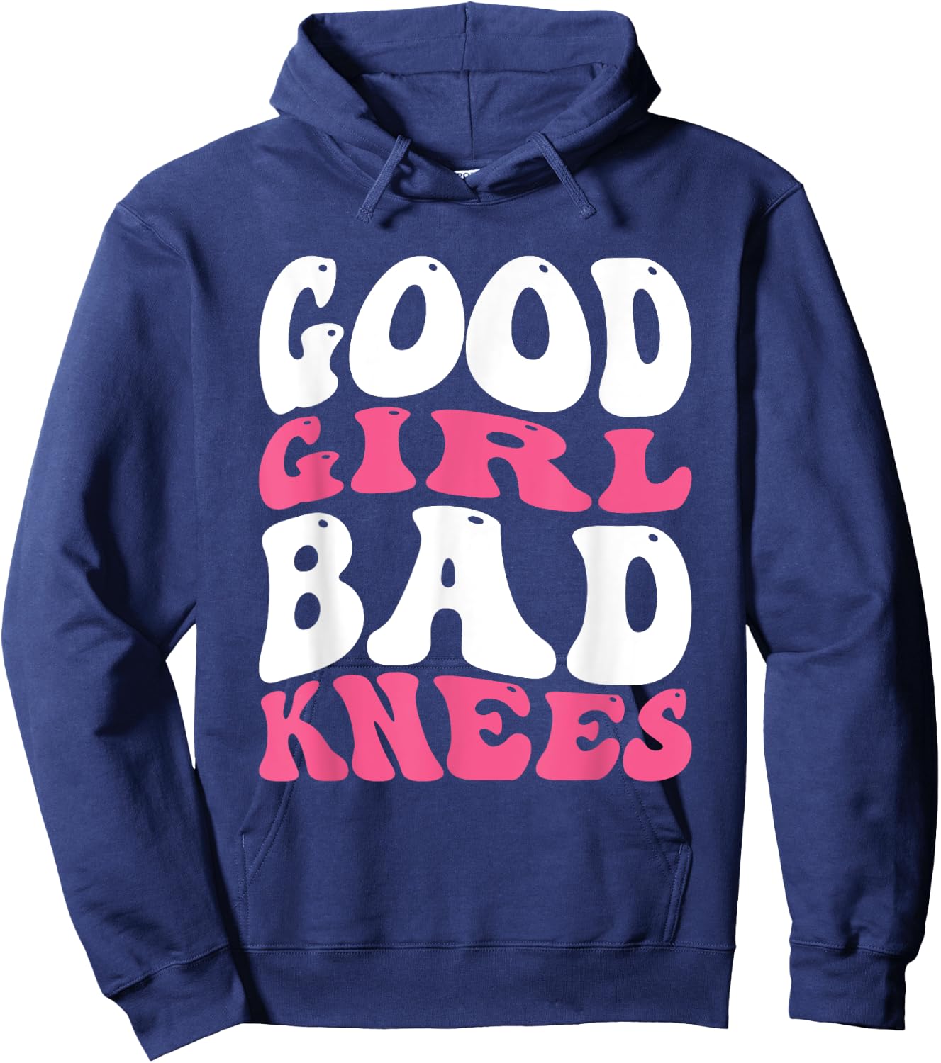 Good Girl Bad Knees Hoodie - Hoodie | Navy