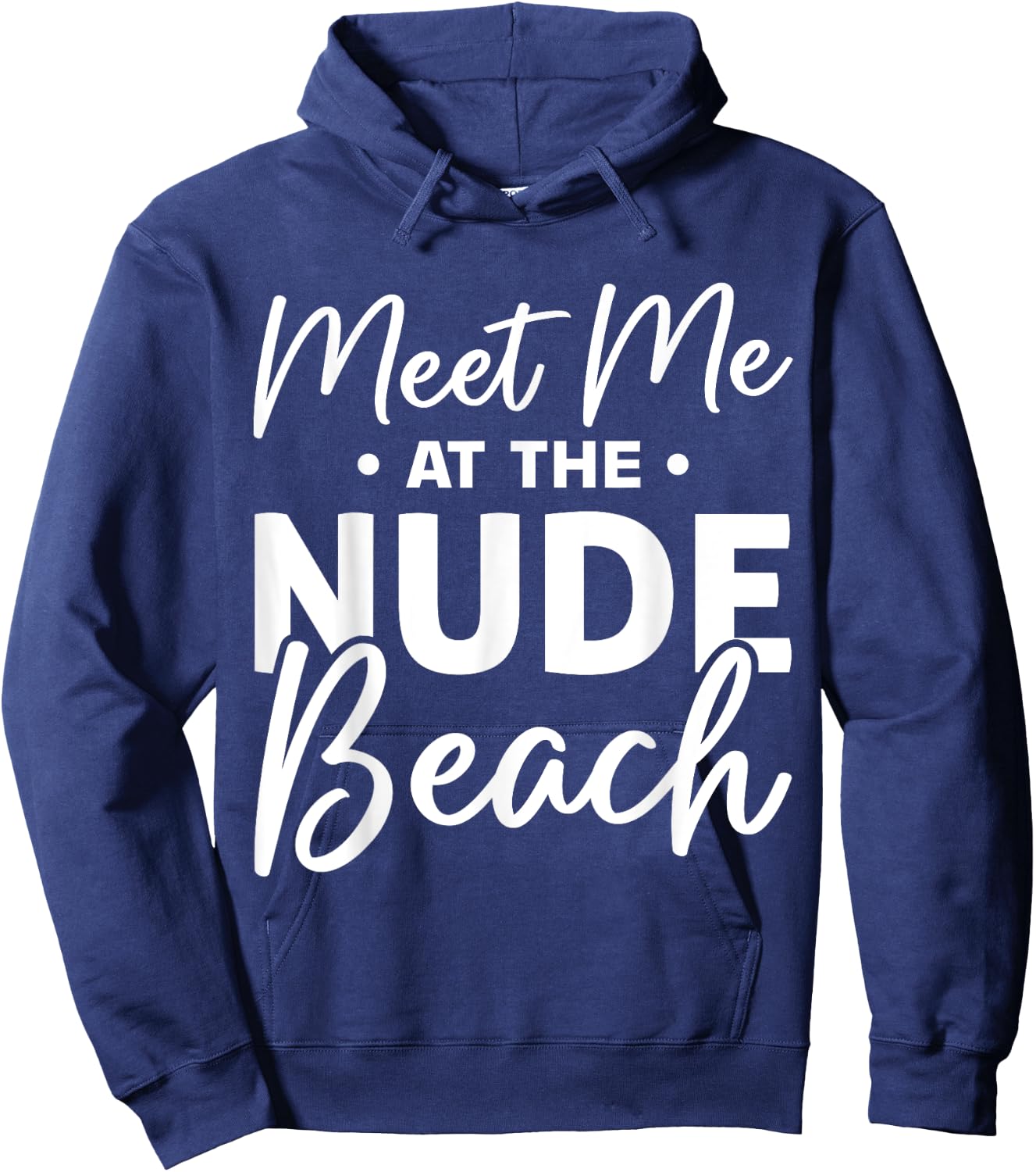Naturist Nudism Design for a Nudist Hoodie - Hoodie | Navy