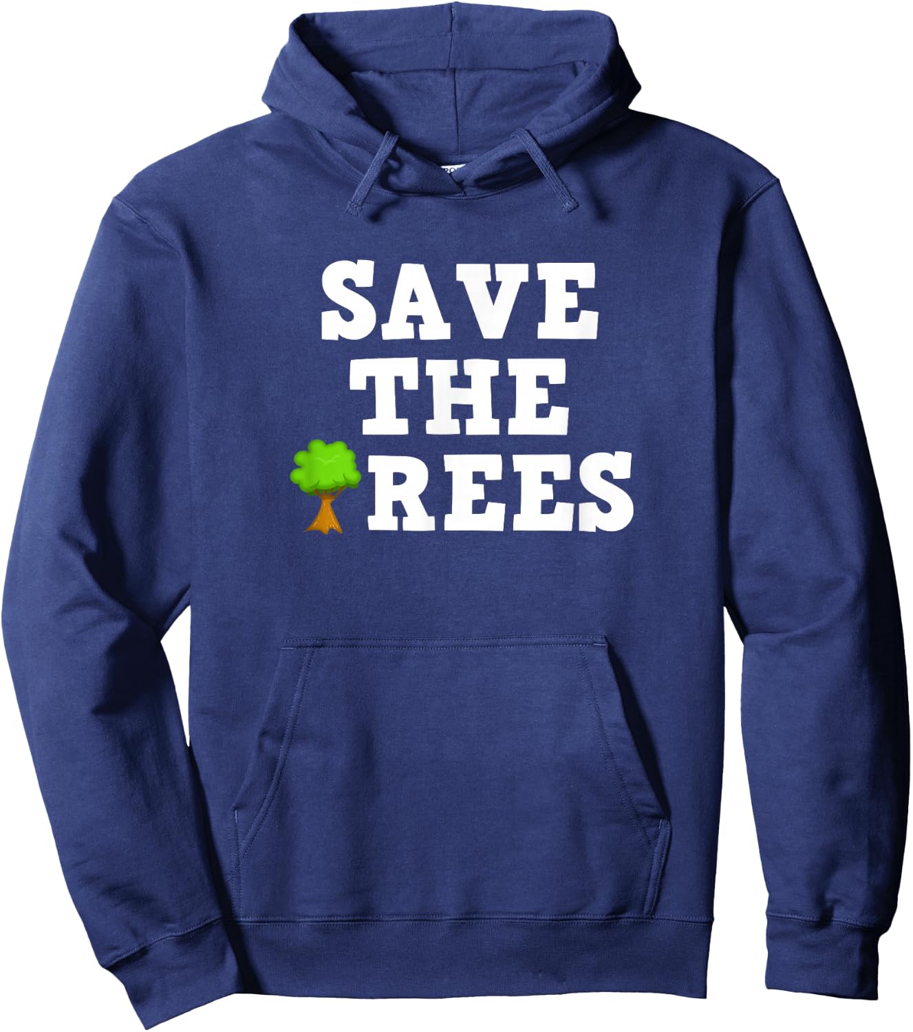 Save The Trees Christmas Hoodie - Hoodie | Navy