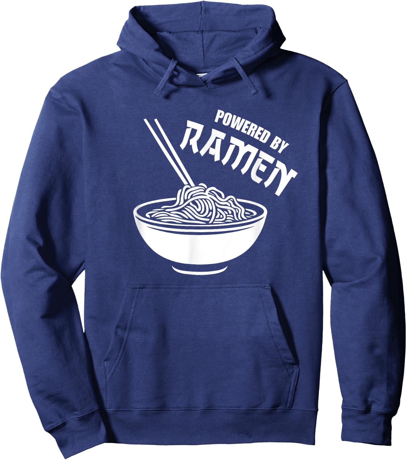 Vintage Powered By Ramen Hoodie - Hoodie | Navy