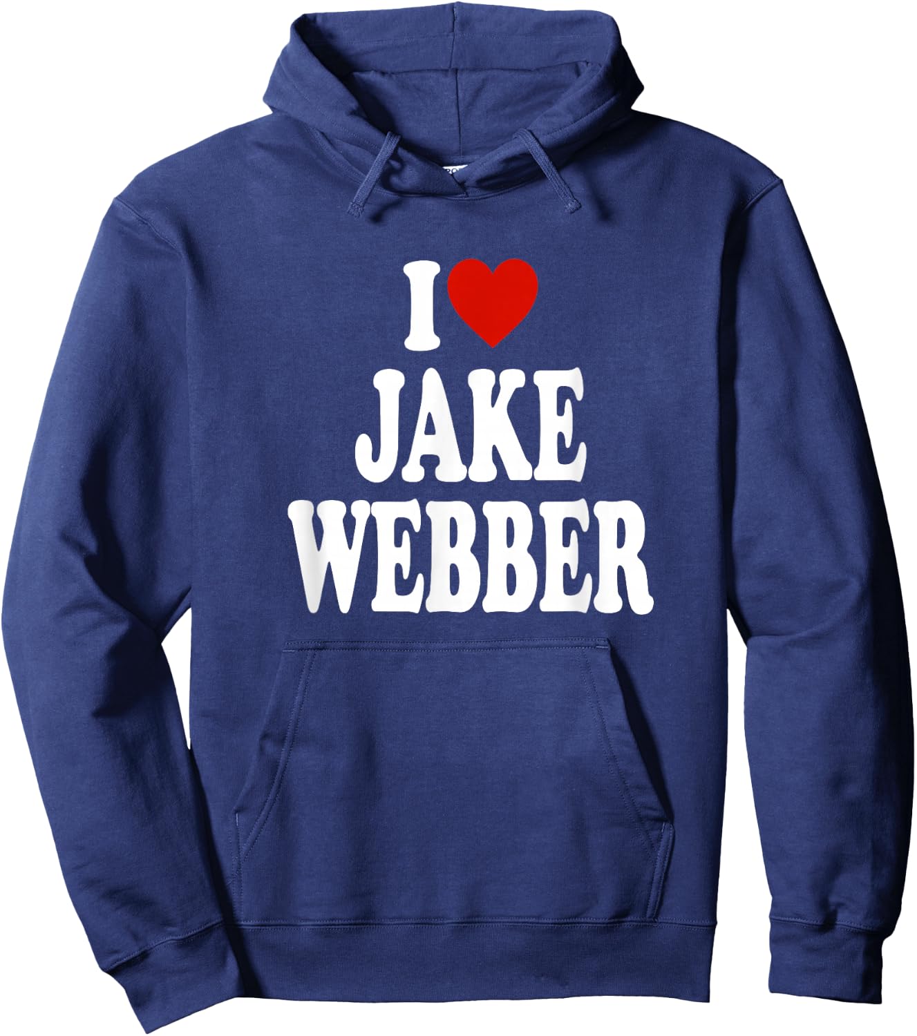I Love Jake Webber - Funny Hoodie - Hoodie | Navy