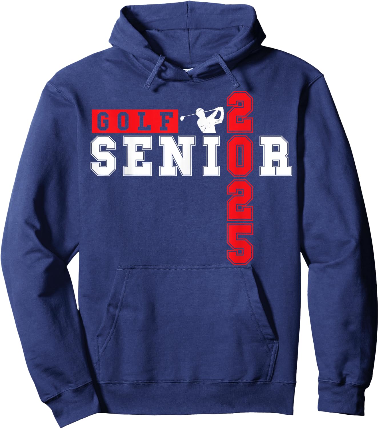Golf Senior Night Golf Senior 2025 Graduation 9 Hoodie - Hoodie | Navy