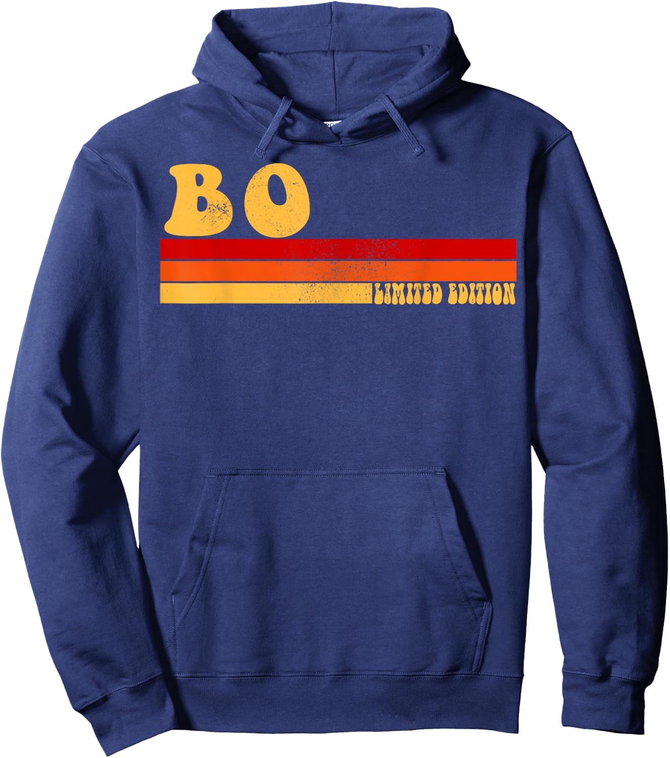 BO Name Personalized Idea Men Retro Vintage BO Hoodie - Hoodie | Navy