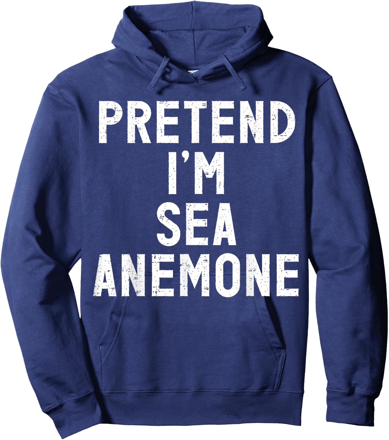 Pretend I'm A Sea Anemone Halloween Costume Hoodie - Hoodie | Navy