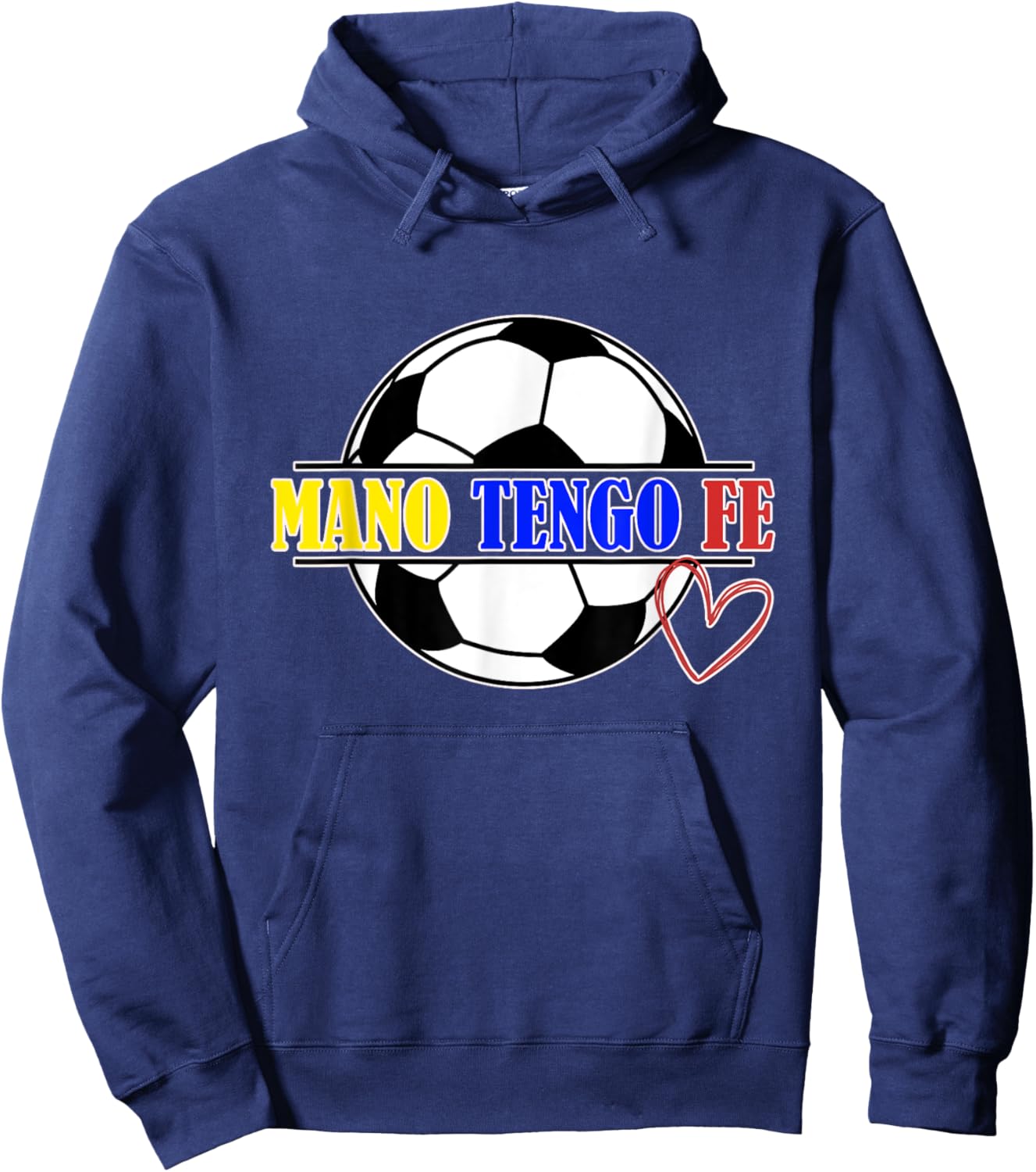 Venezuela Mano tengo Fe Vinotinto Men Hoodie - Hoodie | Navy