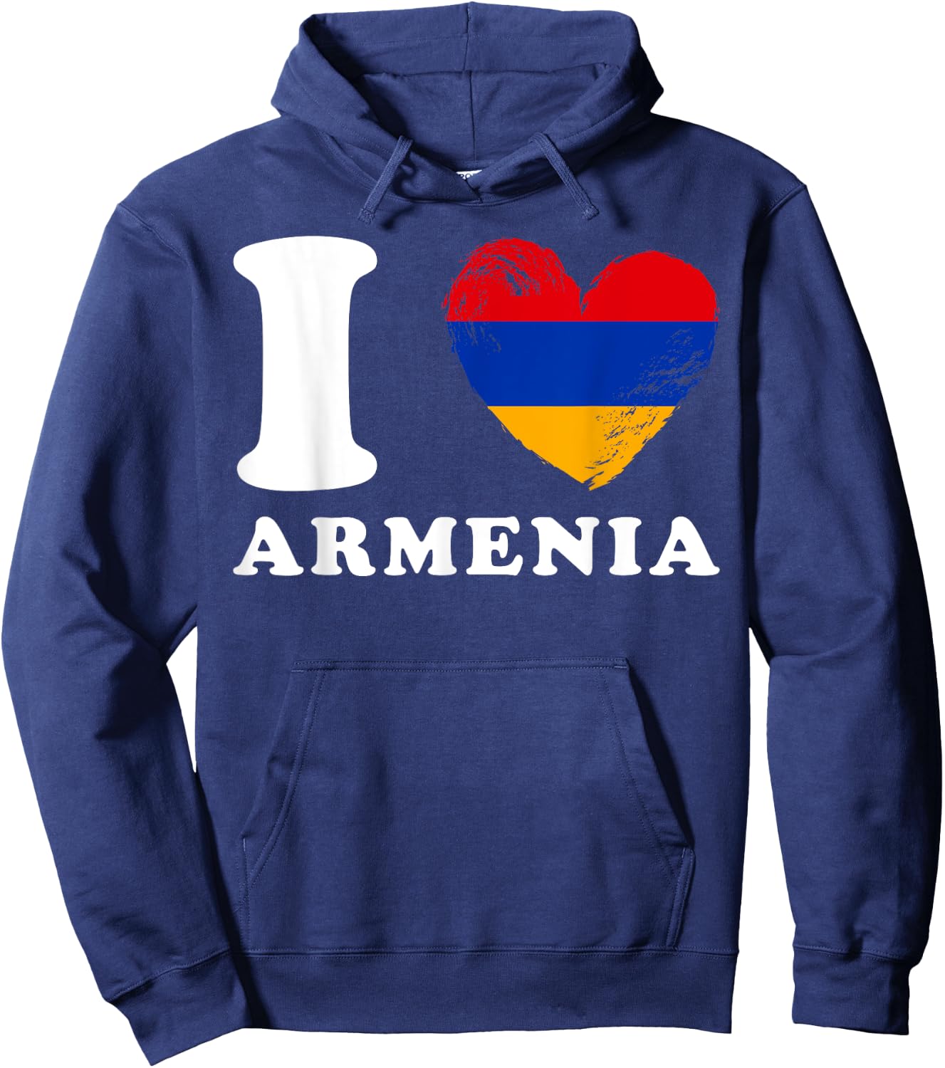 I Love Armenia - Heart Flag Armenia Hoodie - Hoodie | Navy