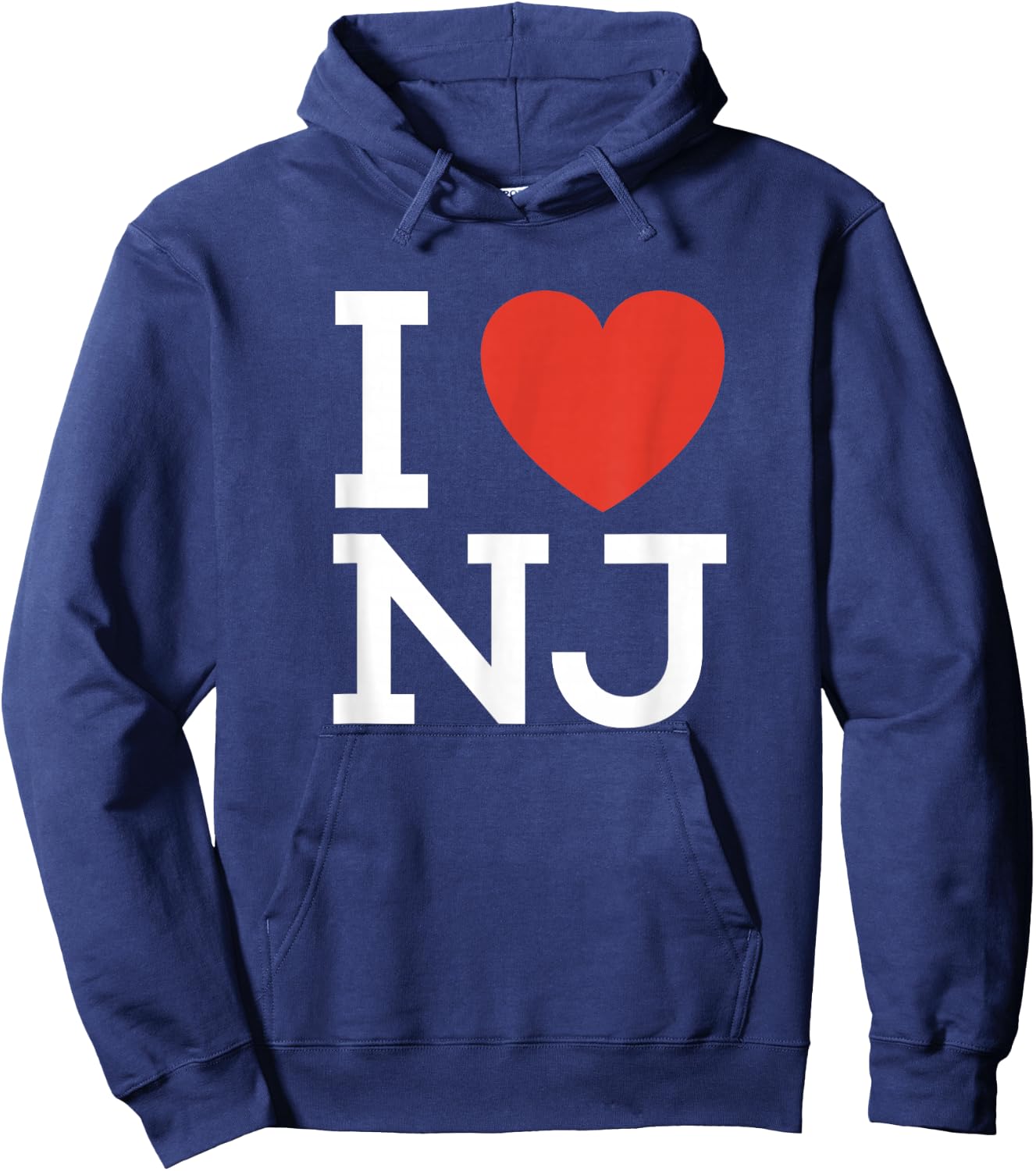 I Love NJ - Heart T Shirt for New Jersey Lovers Hoodie - Hoodie | Navy