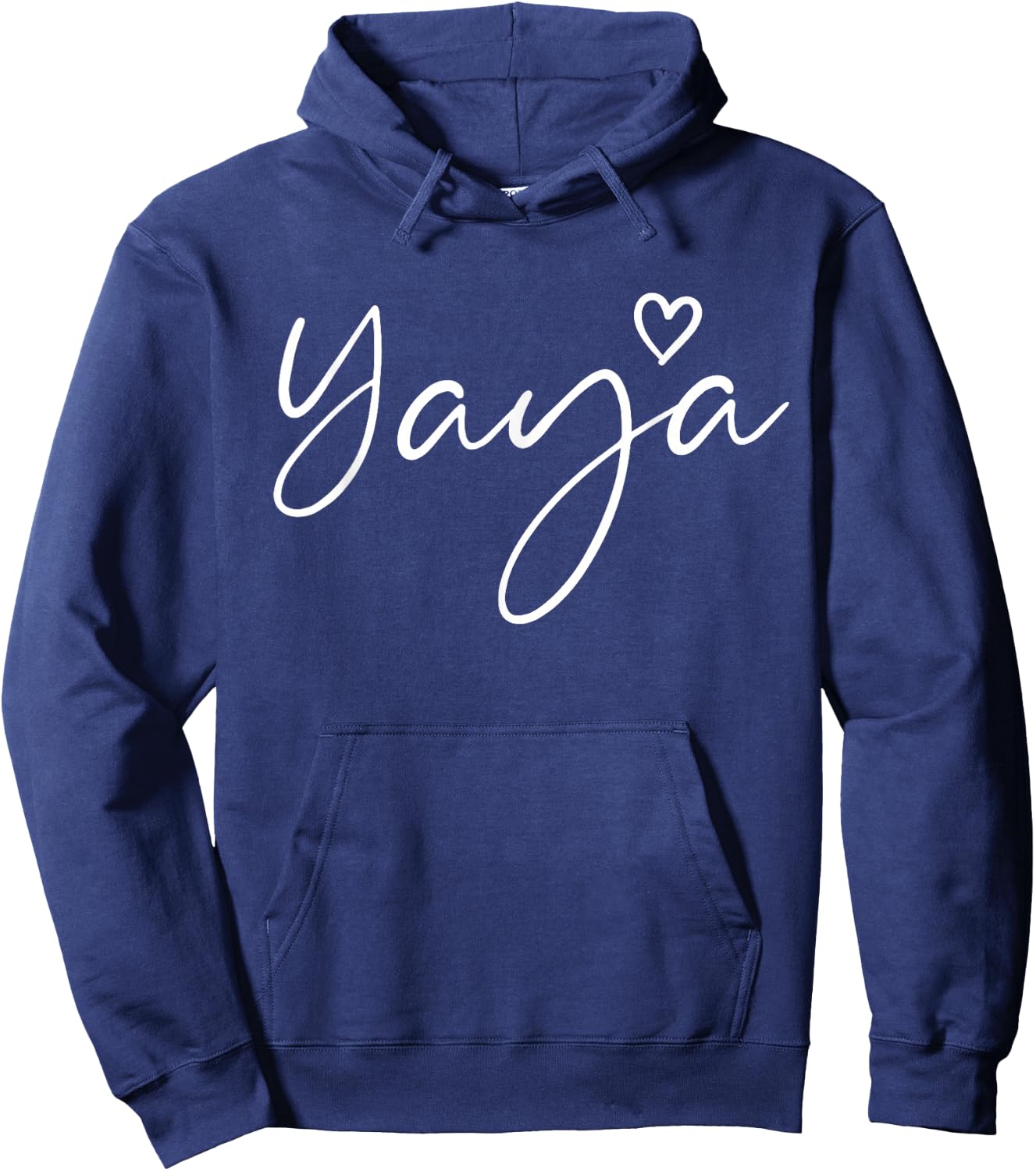 Yaya Gifts Grandma Heart Mother's Day Yaya Hoodie - Hoodie | Navy