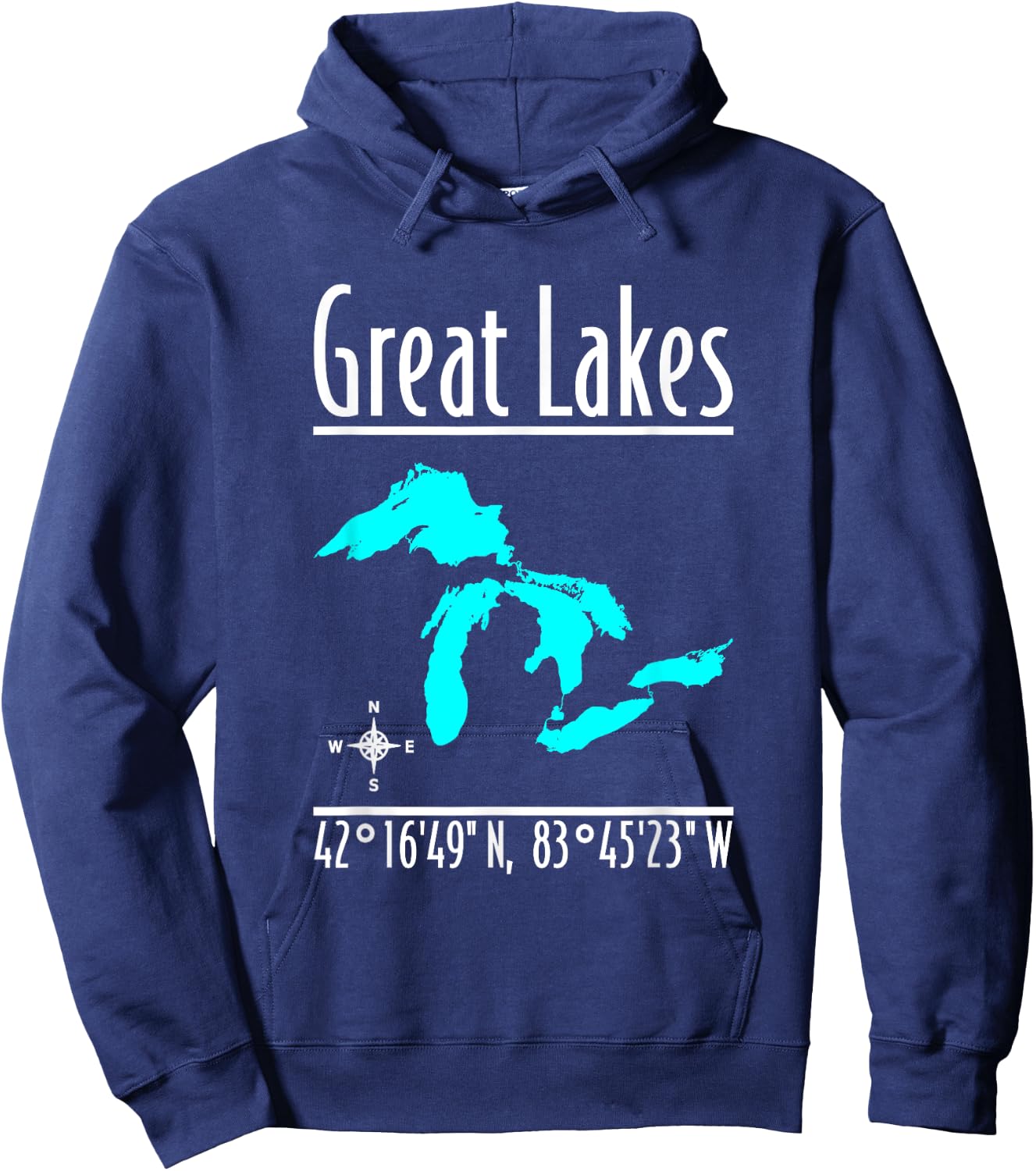Modern The Great Lakes Hoodie - Hoodie | Navy