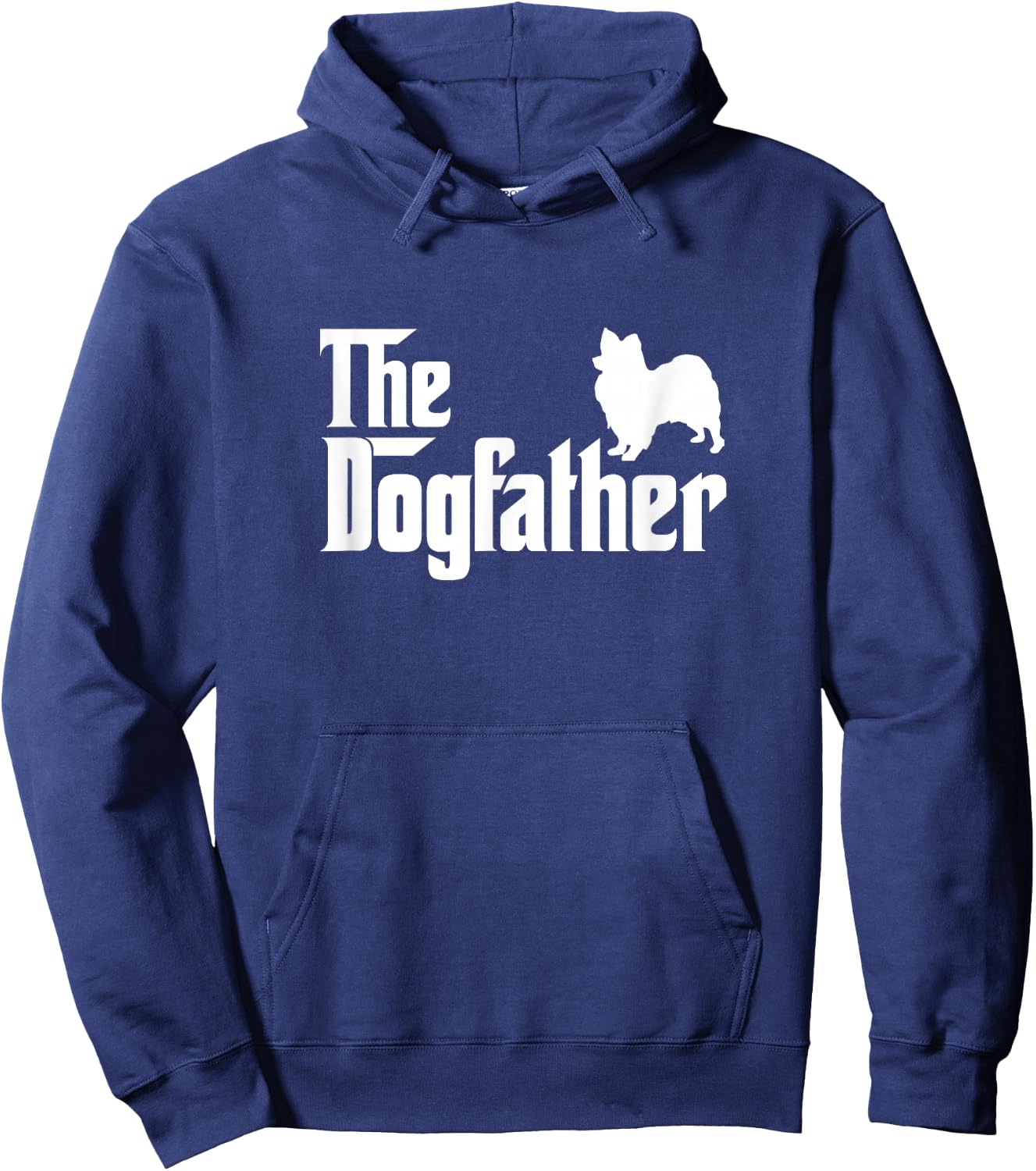 Papillon The DogFather Dog Papa Dad Hoodie - Hoodie | Navy