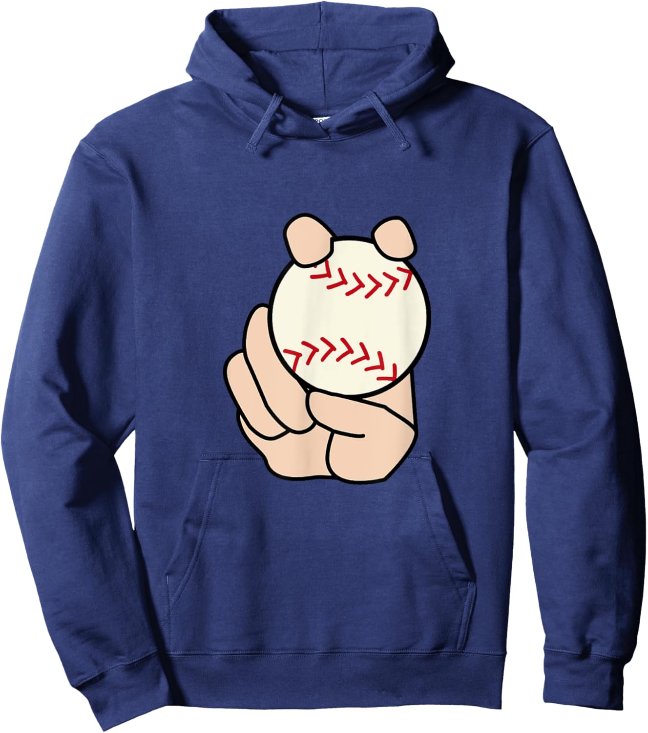 Baseball Pitcher Curveball Hoodie - Hoodie | Navy