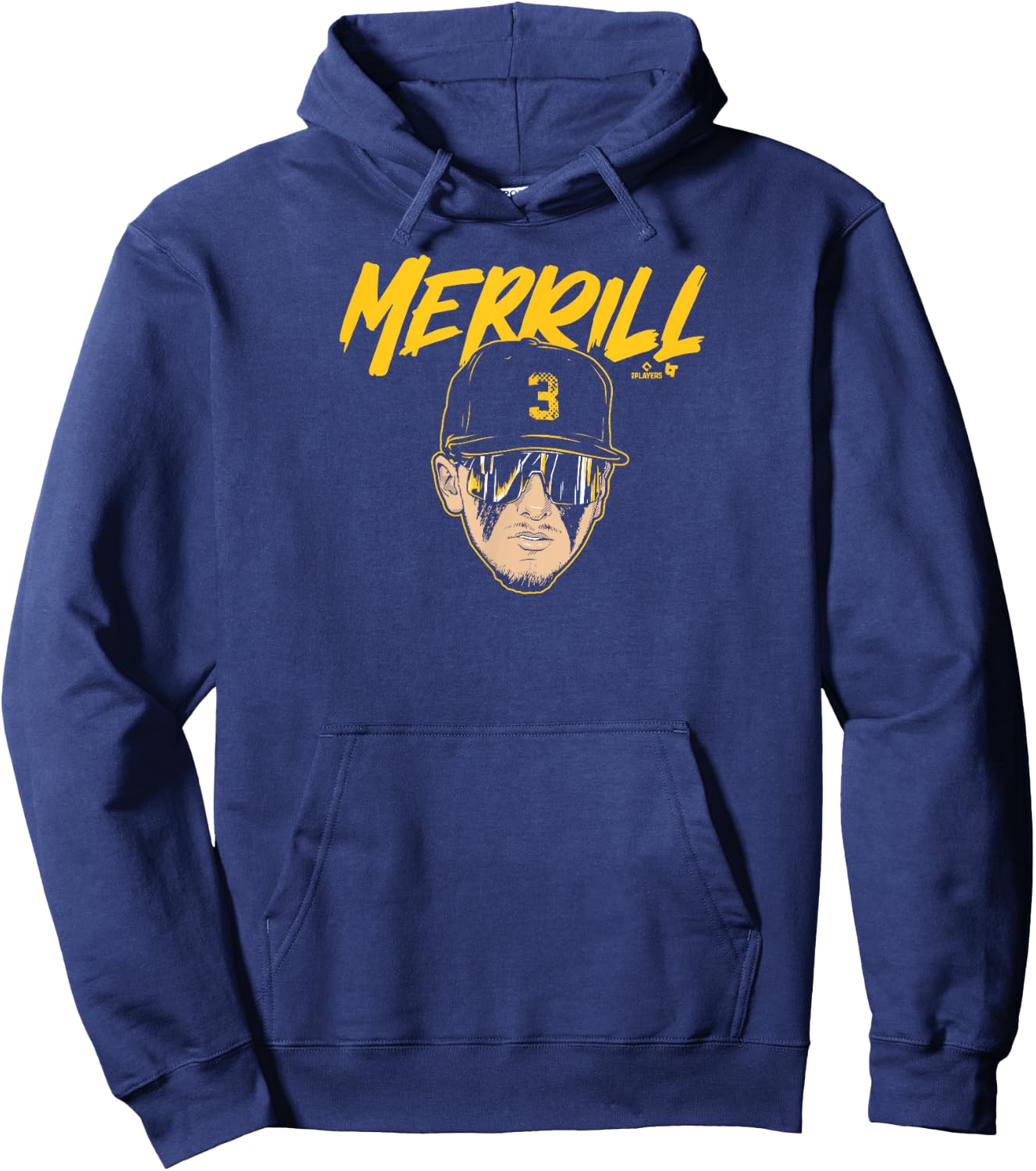 Jackson Merrill: Swag Head - San Diego Baseball Hoodie - Hoodie | Navy