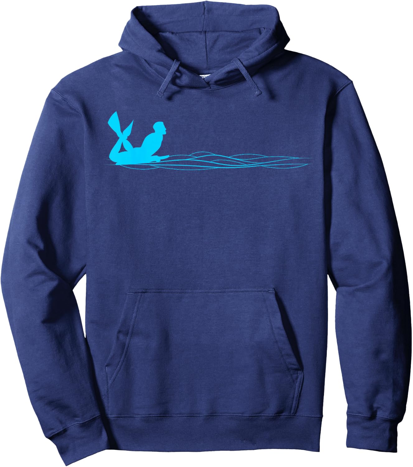 Minimalistic Bodyboard Graphic Hoodie - Hoodie | Navy