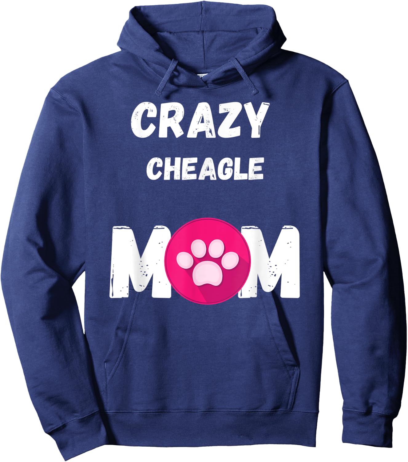 Crazy Cheagle Dog Mom Gift Men Women Kids Hoodie - Hoodie | Navy