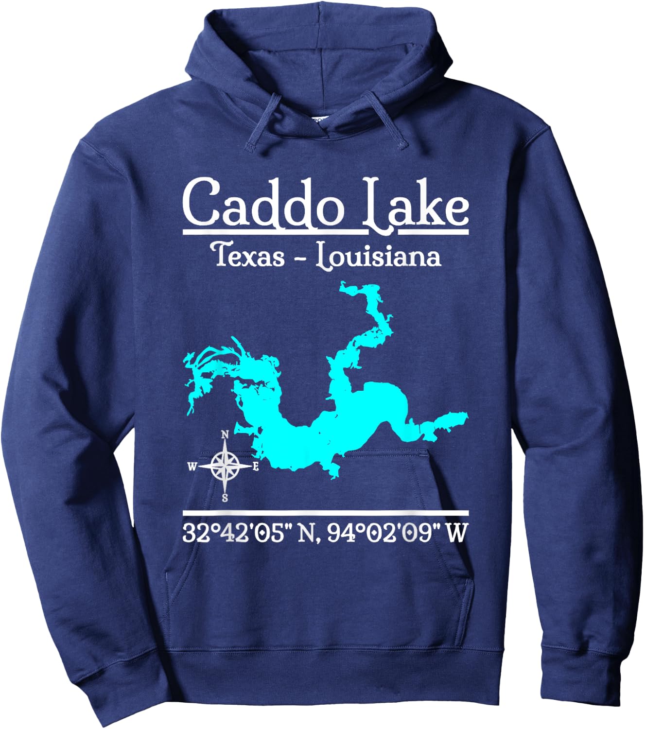 Caddo Lake - Texas - Louisiana Hoodie - Hoodie | Navy