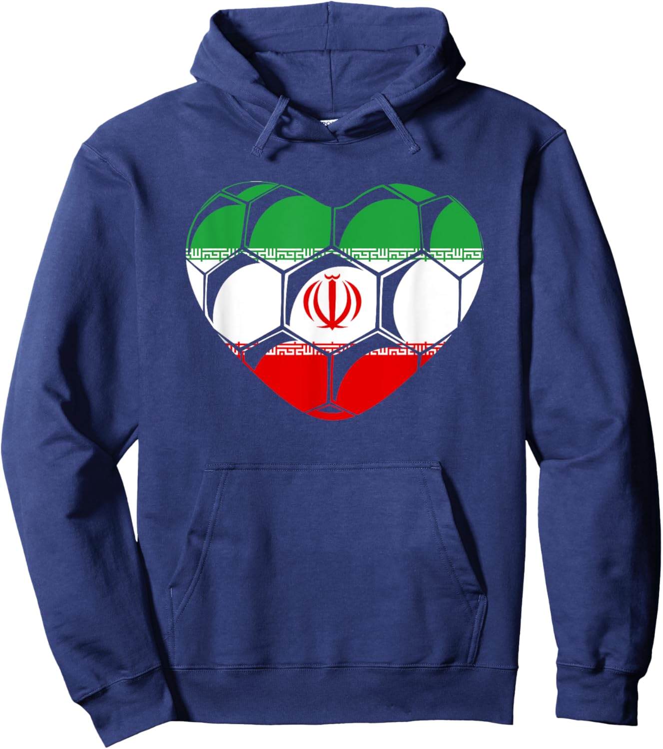 Iranian Soccer Ball Iran Football Hoodie - Hoodie | Navy