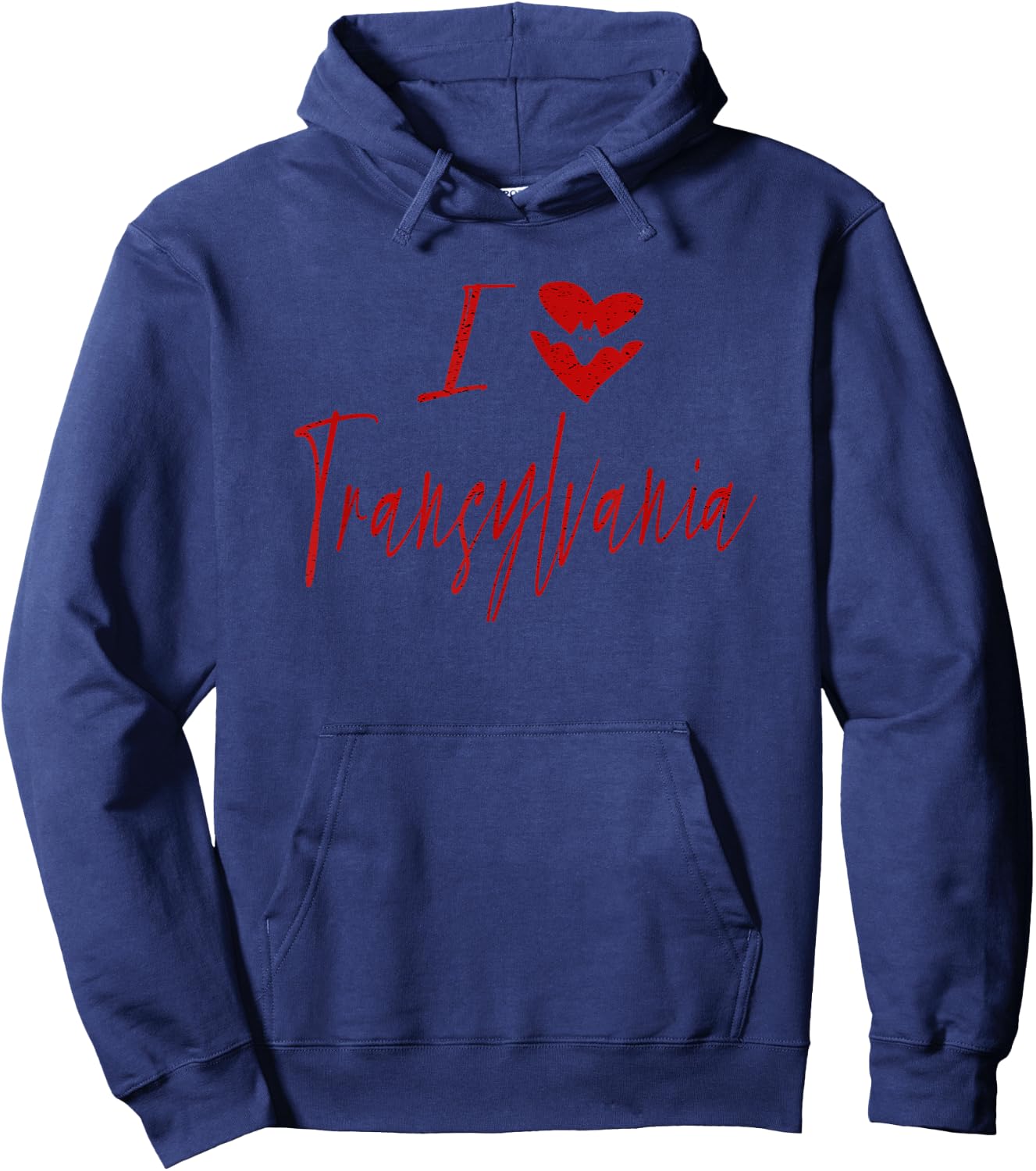 I Love Transylvania - Halloween Vampire Hoodie - Hoodie | Navy