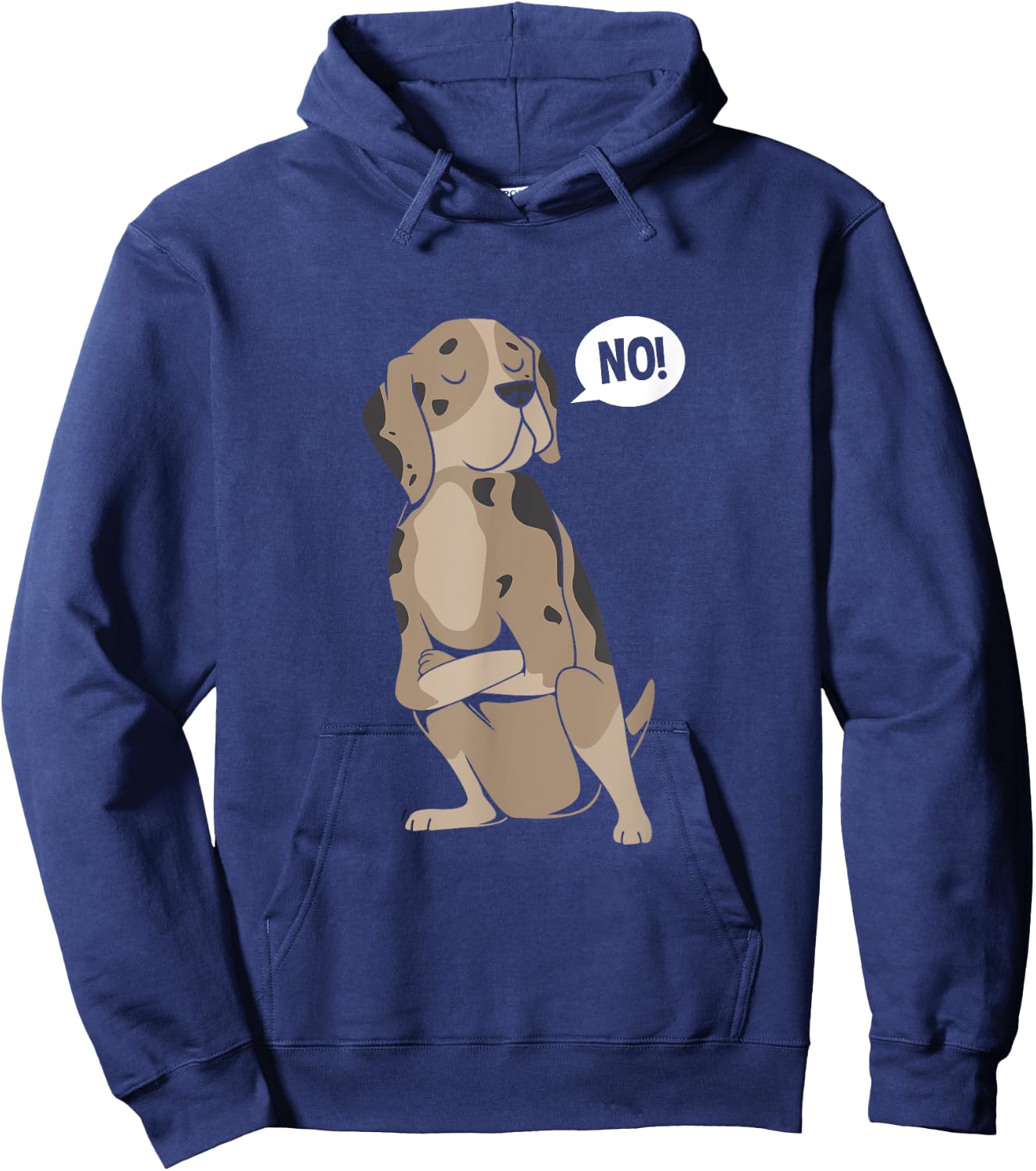 Cute Dog Saying No Catahoula Leopard Dog Hoodie - Hoodie | Navy