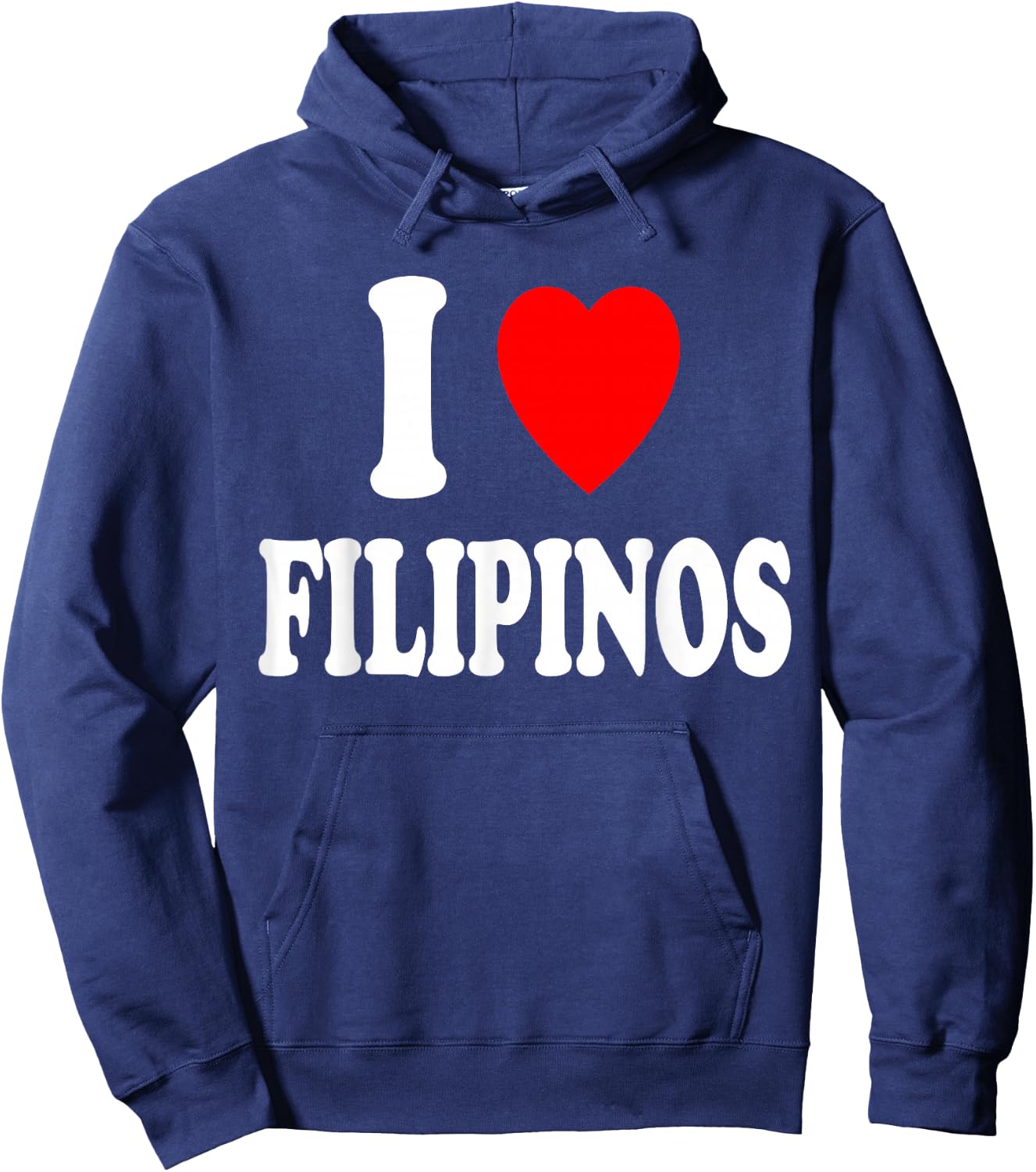 I Heart (Love) Filipinos Philippines Asian Hoodie - Hoodie | Navy