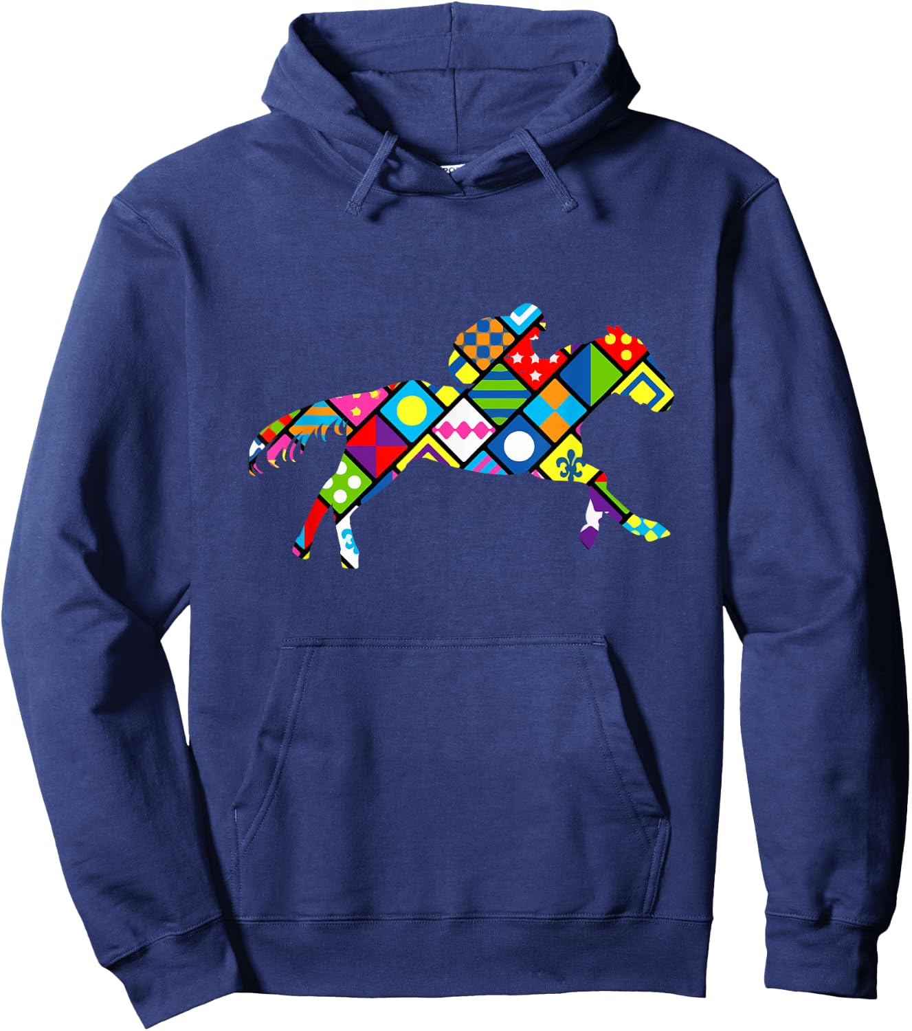 Cute Horse Racing Silks Hoodie - Hoodie | Navy