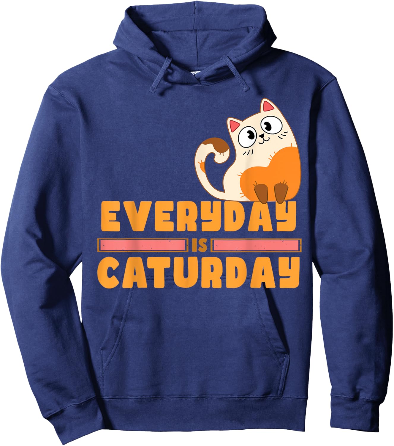 Everyday is Caturday Cat Lovers Hoodie - Hoodie | Navy