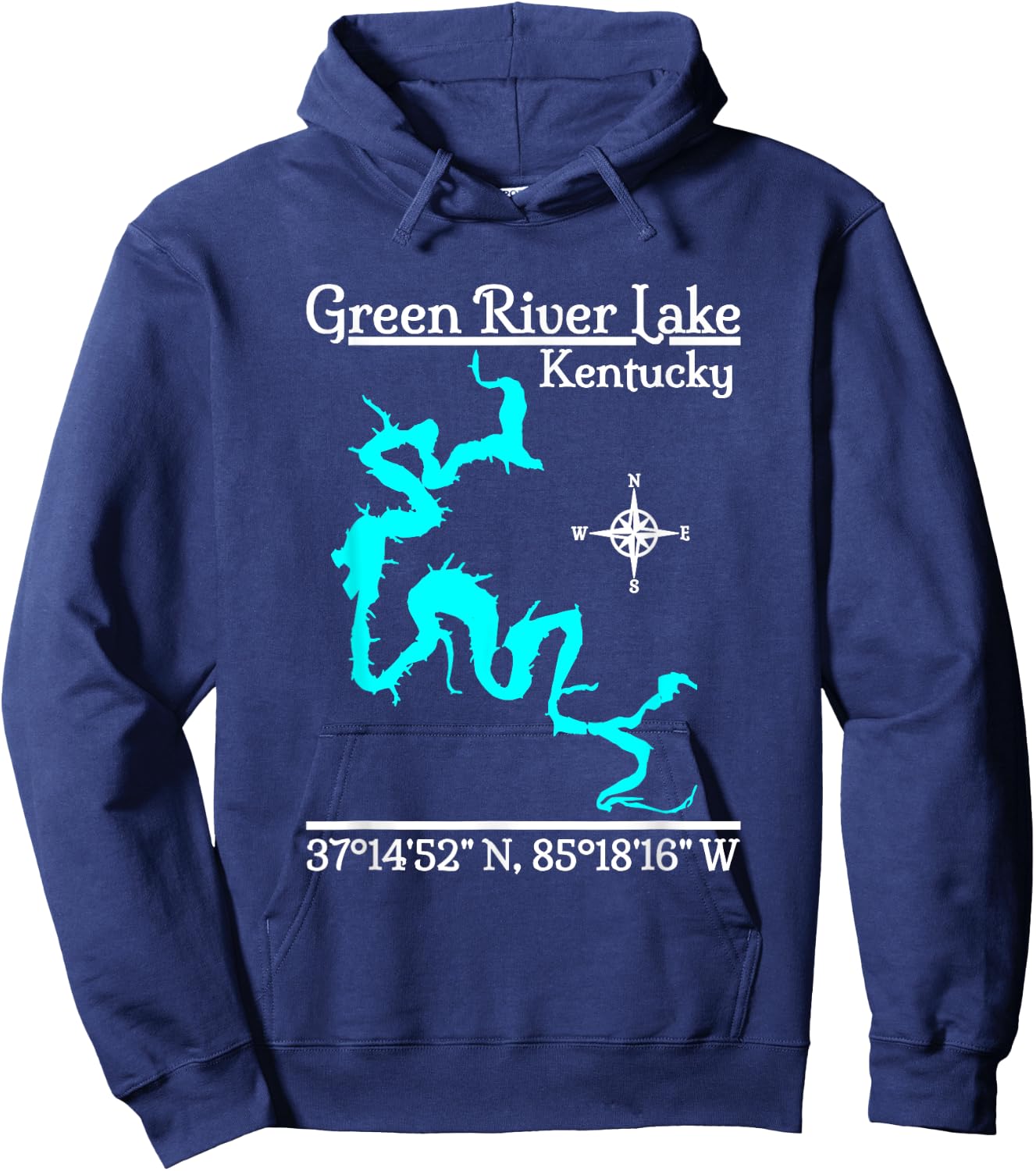 Green River Lake - Kentucky Hoodie - Hoodie | Navy