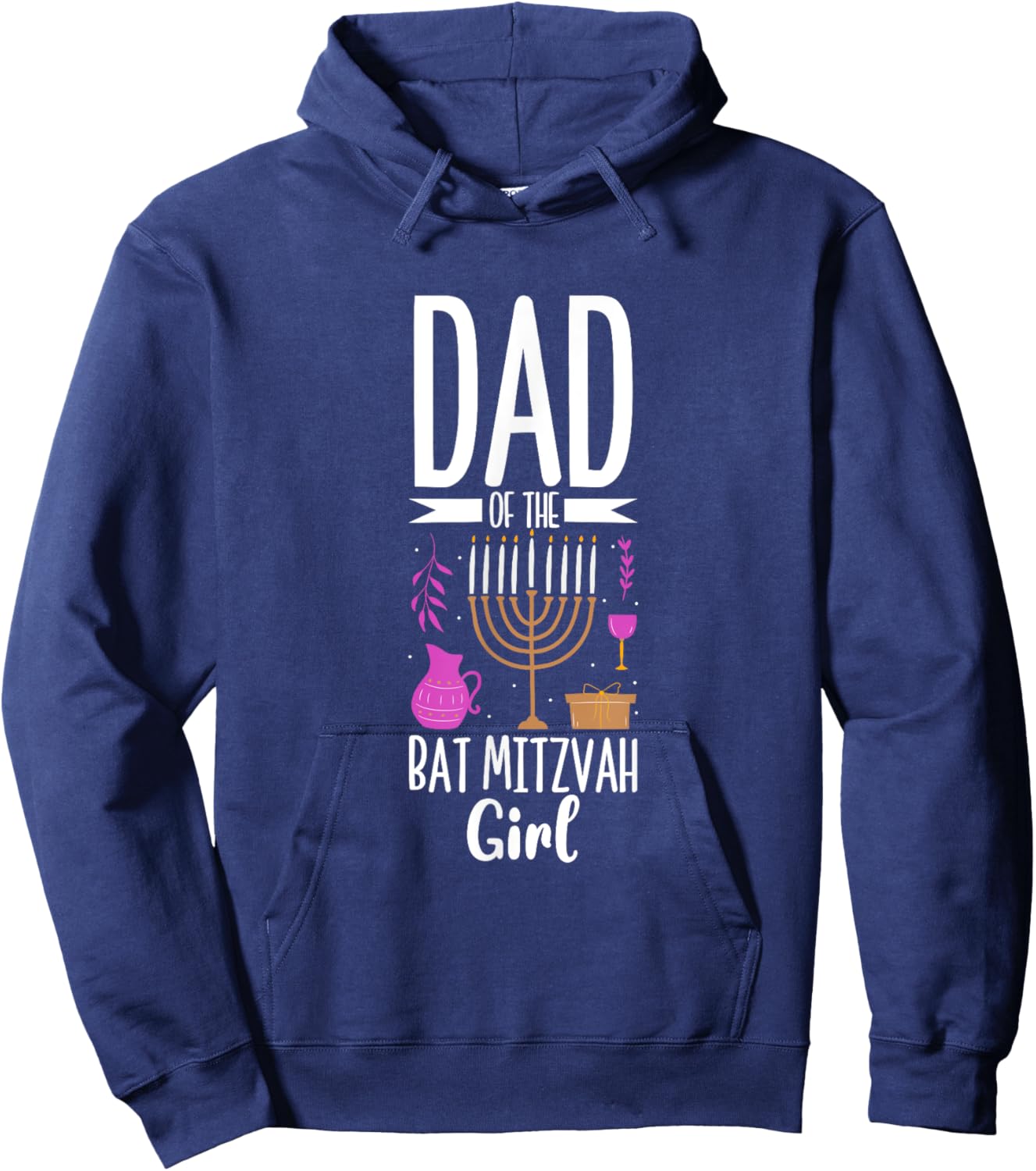 Dad of the Bat Mitzvah Hoodie - Hoodie | Navy