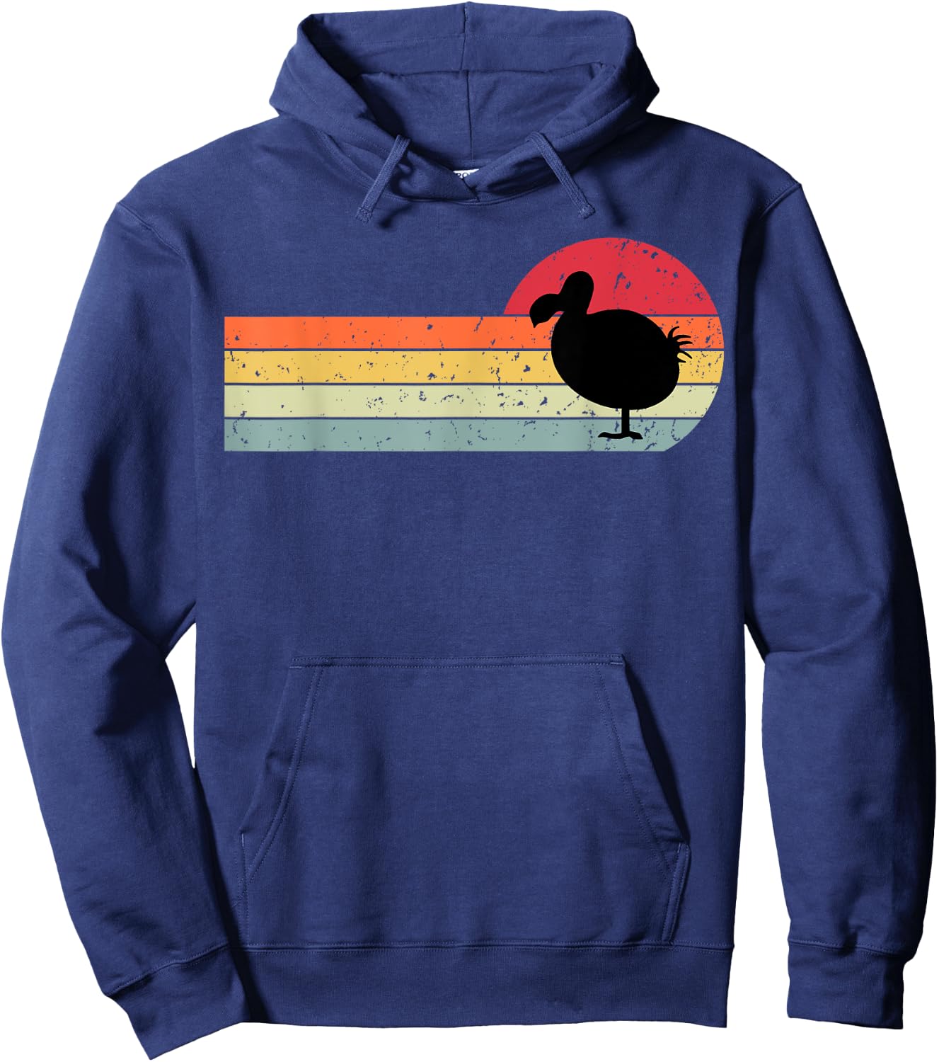 Dodo Bird Vintage Retro Flightless Bird Hoodie - Hoodie | Navy