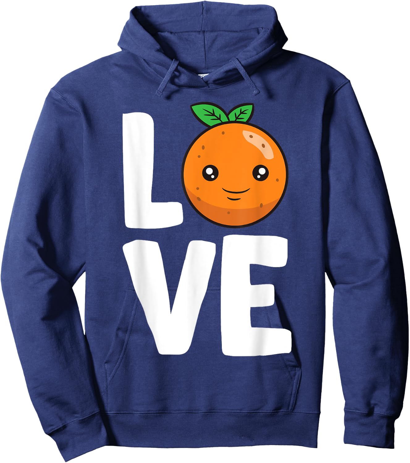 I Love Oranges Fruit Orange Lover Hoodie - Hoodie | Navy