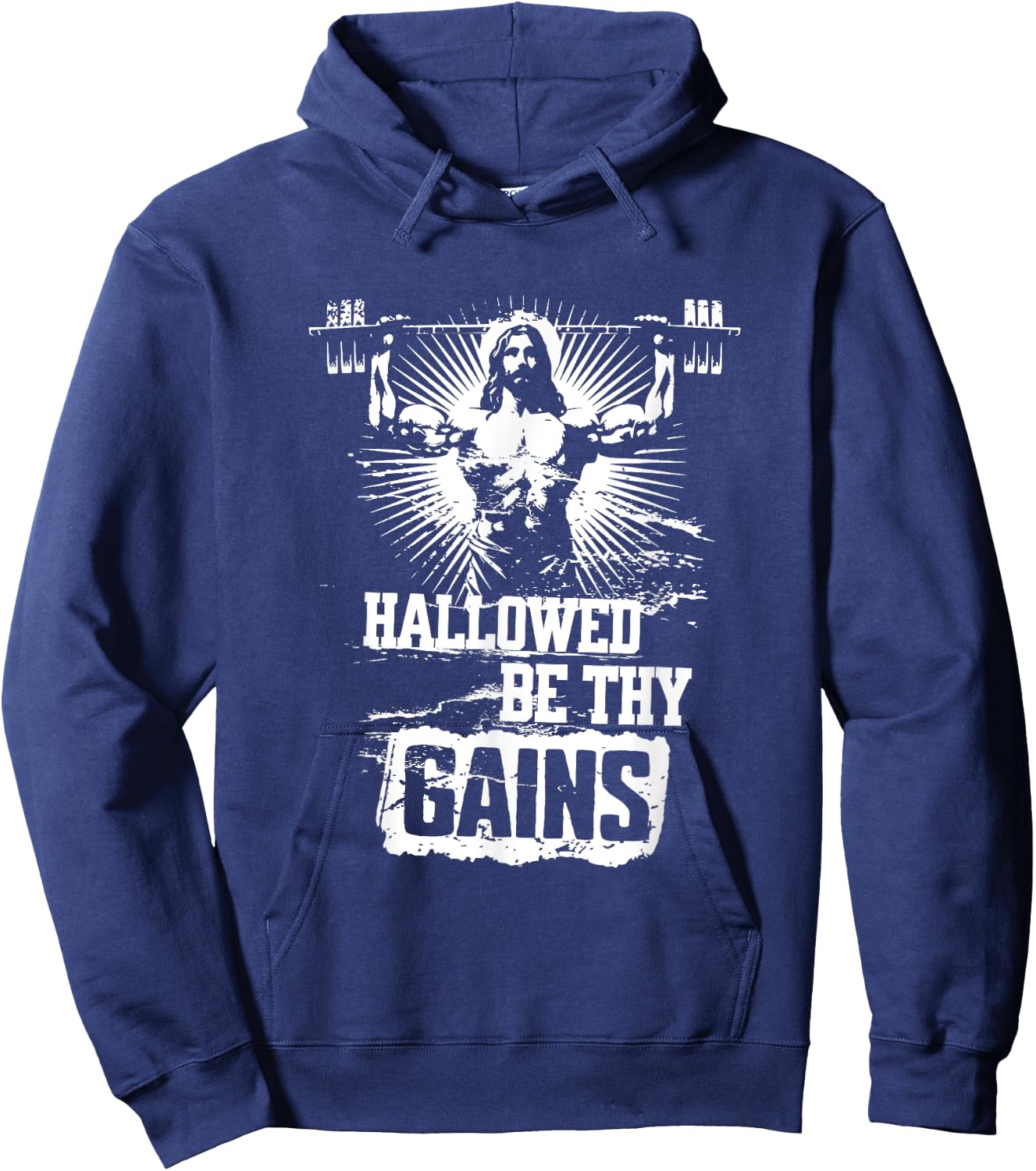 Hallowed be thy gains Hoodie - Hoodie | Navy