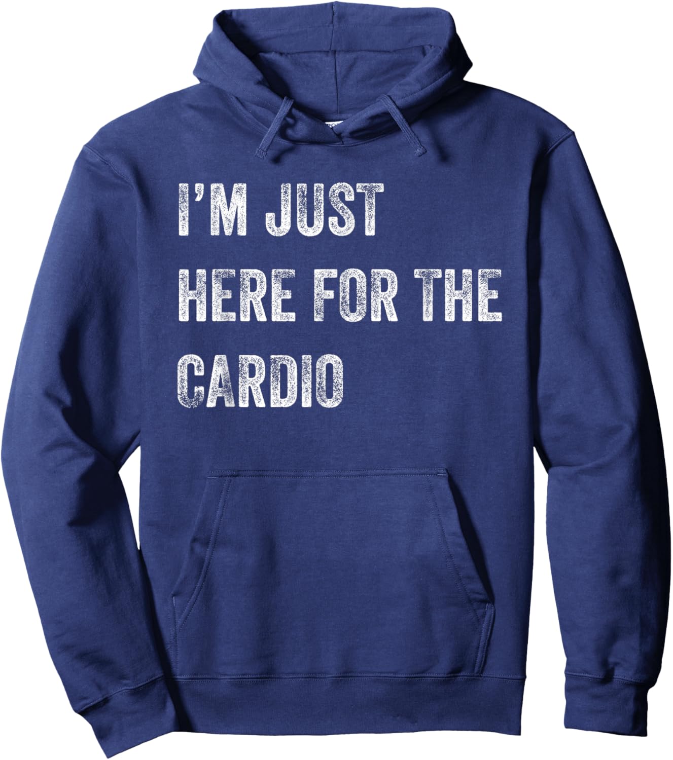 Runner's - I'm Just Here for the Cardio Hoodie - Hoodie | Navy