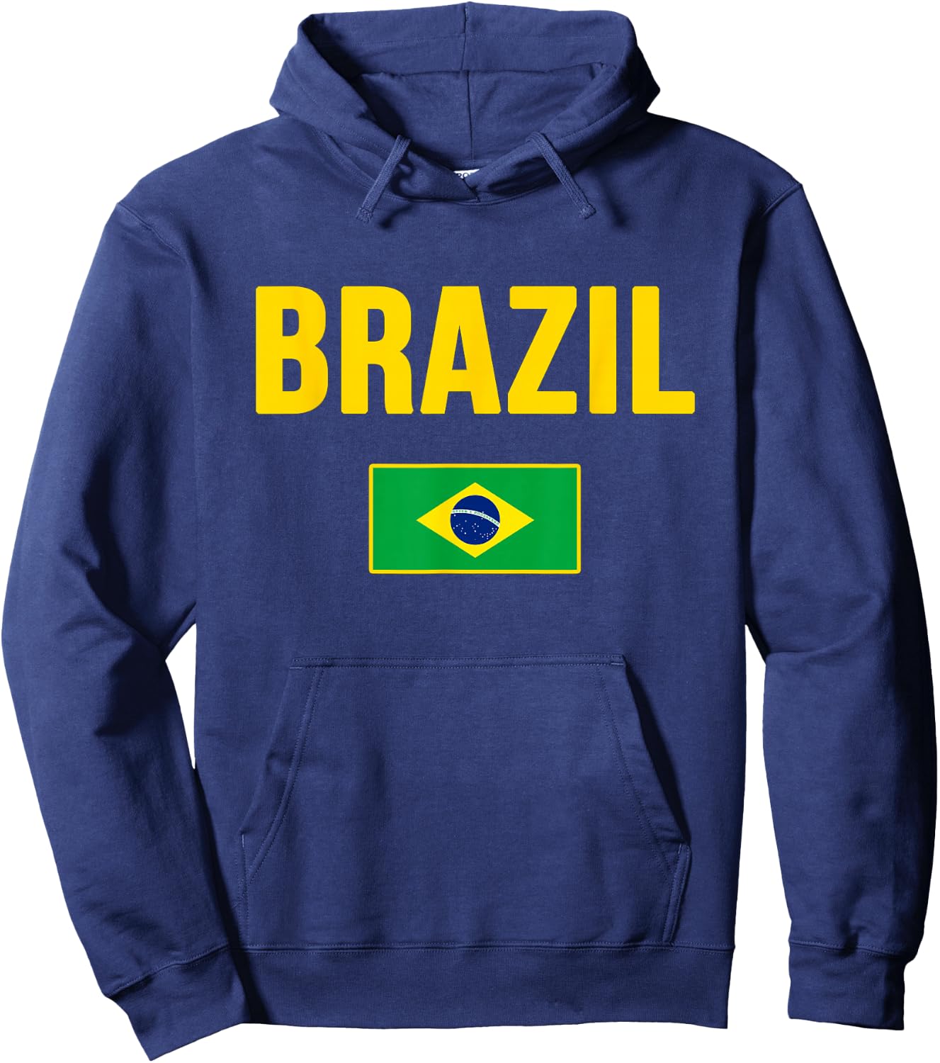 Brazil Flag Design Green Yellow Blue Women Kids Hoodie - Hoodie | Navy