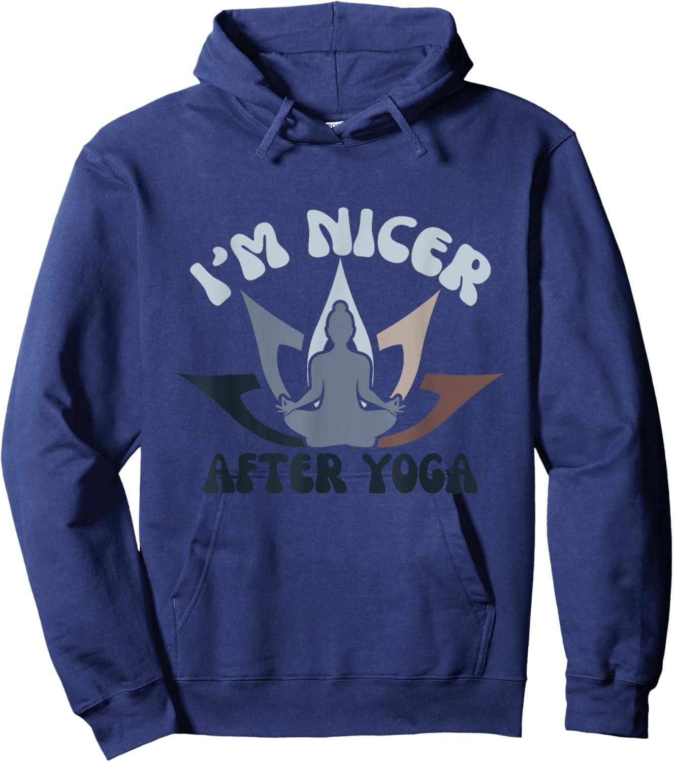 I'm Nicer After Yoga Hoodie - Hoodie | Navy