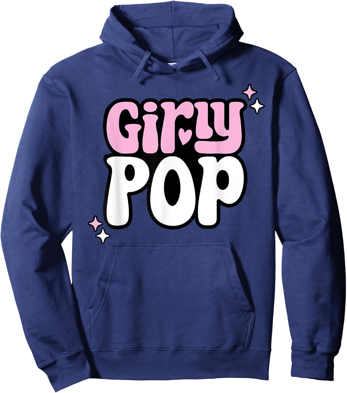 Girly Pop, Trendy Slaying Queen Hoodie - Hoodie | Navy