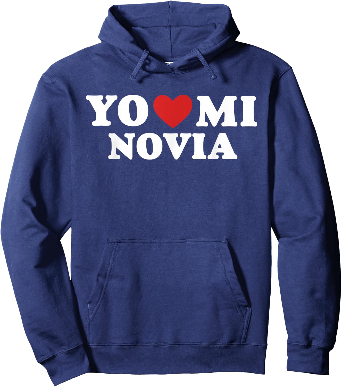 Yo Amo A Mi Novia Heart Love Latino Hoodie - Hoodie | Navy