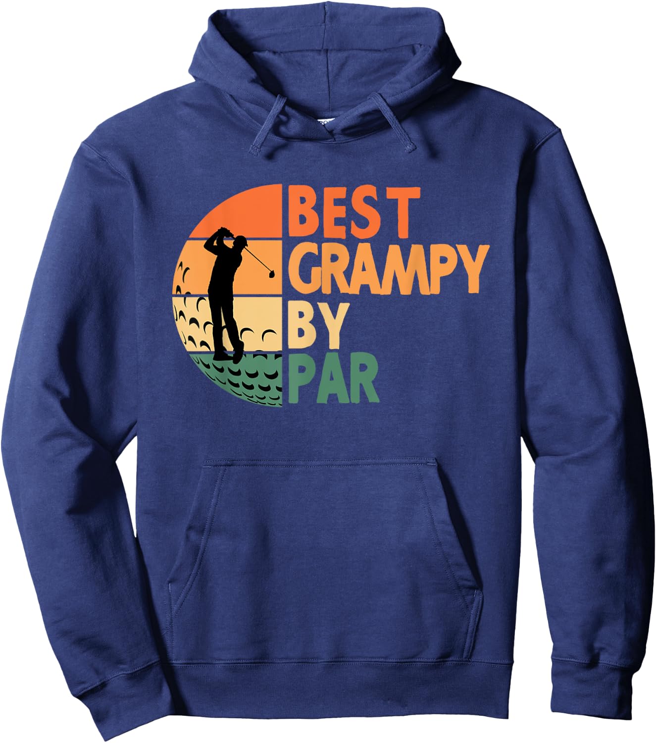Best Grampy By Par Golfing Funny Golf Golfer Hoodie - Hoodie | Navy