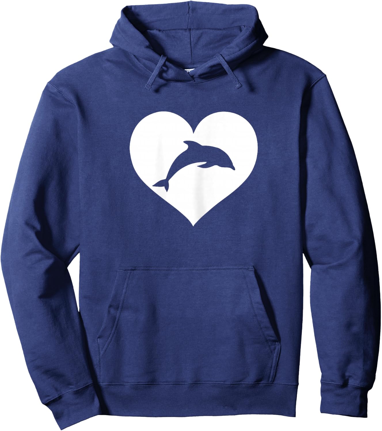Purple or Blue dolphin shirt Hoodie - Hoodie | Navy