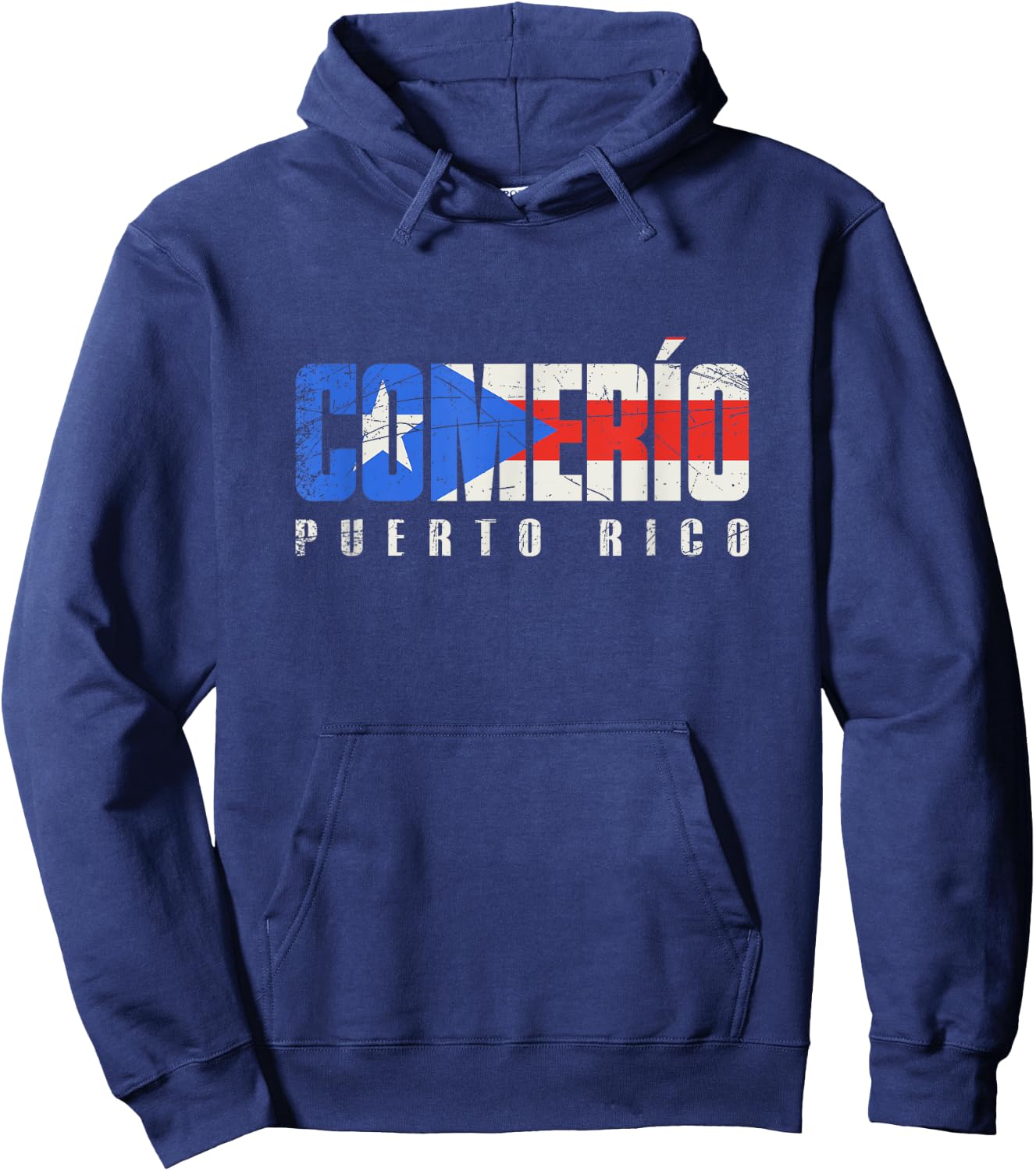 Comerío Puerto Rico, Puerto Rican flag Hoodie - Hoodie | Navy