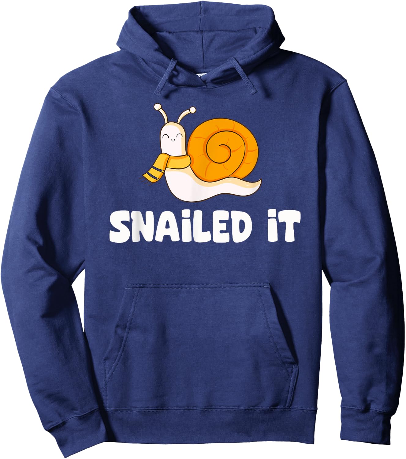 Snailed It Funny Snail Hoodie - Hoodie | Navy