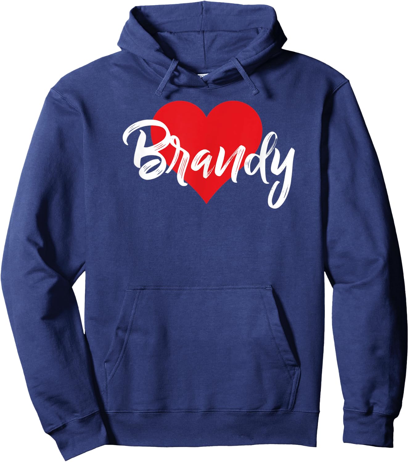 I Love Brandy First Name I Heart Named Hoodie - Hoodie | Navy