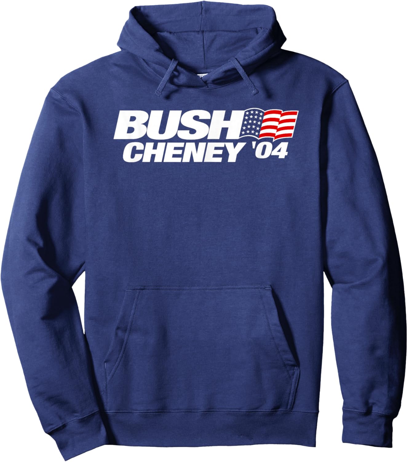 Bush Cheney 2004 Election Campaign Logo T Shirt Hoodie - Hoodie | Navy